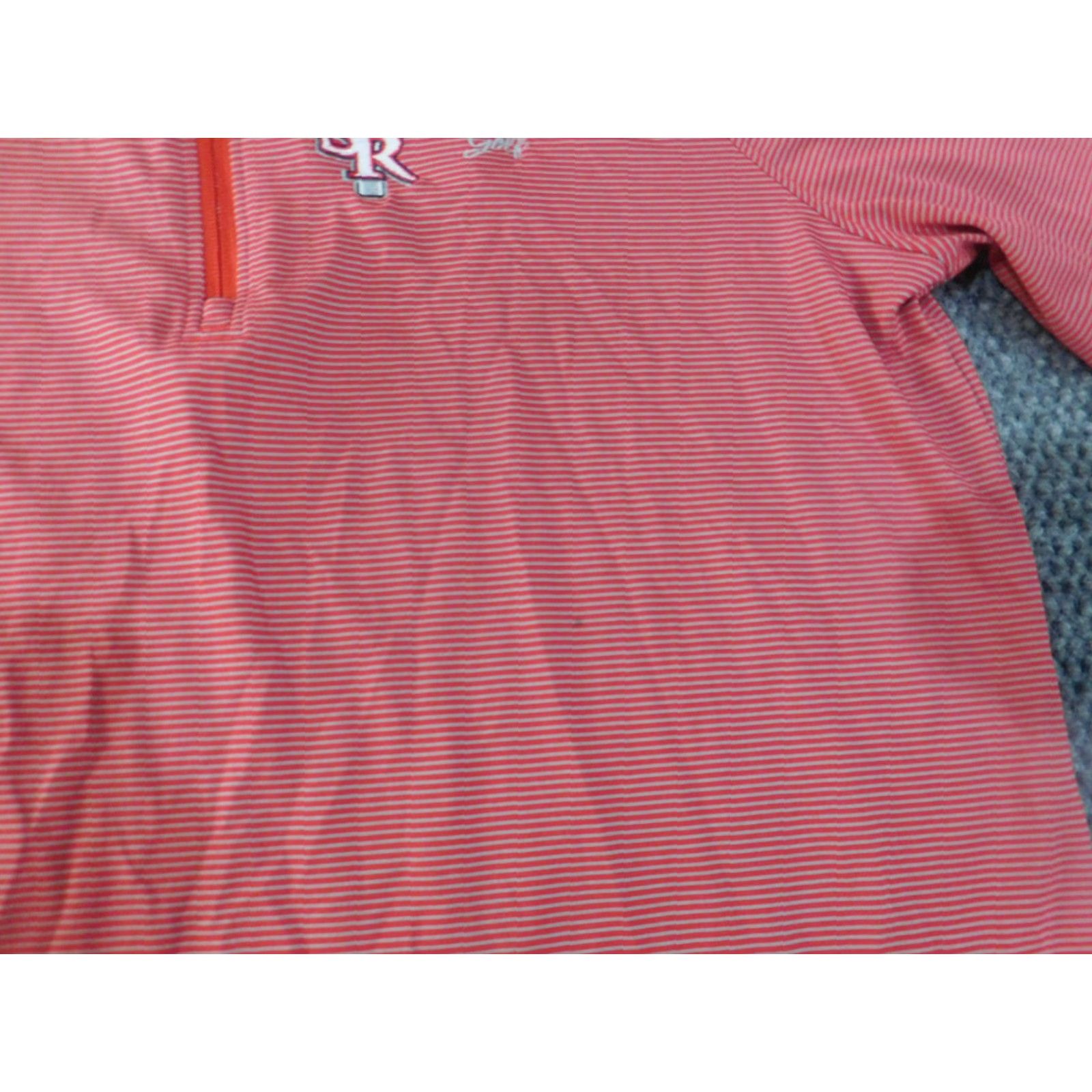 Under Armour Under Armour Sweatshirt Mens M Red Pullover Zip Striped Logo Golf Regular Knit Jacket Style Pullover Mens Size US M / EU 48-50 / 2 - 4 Thumbnail