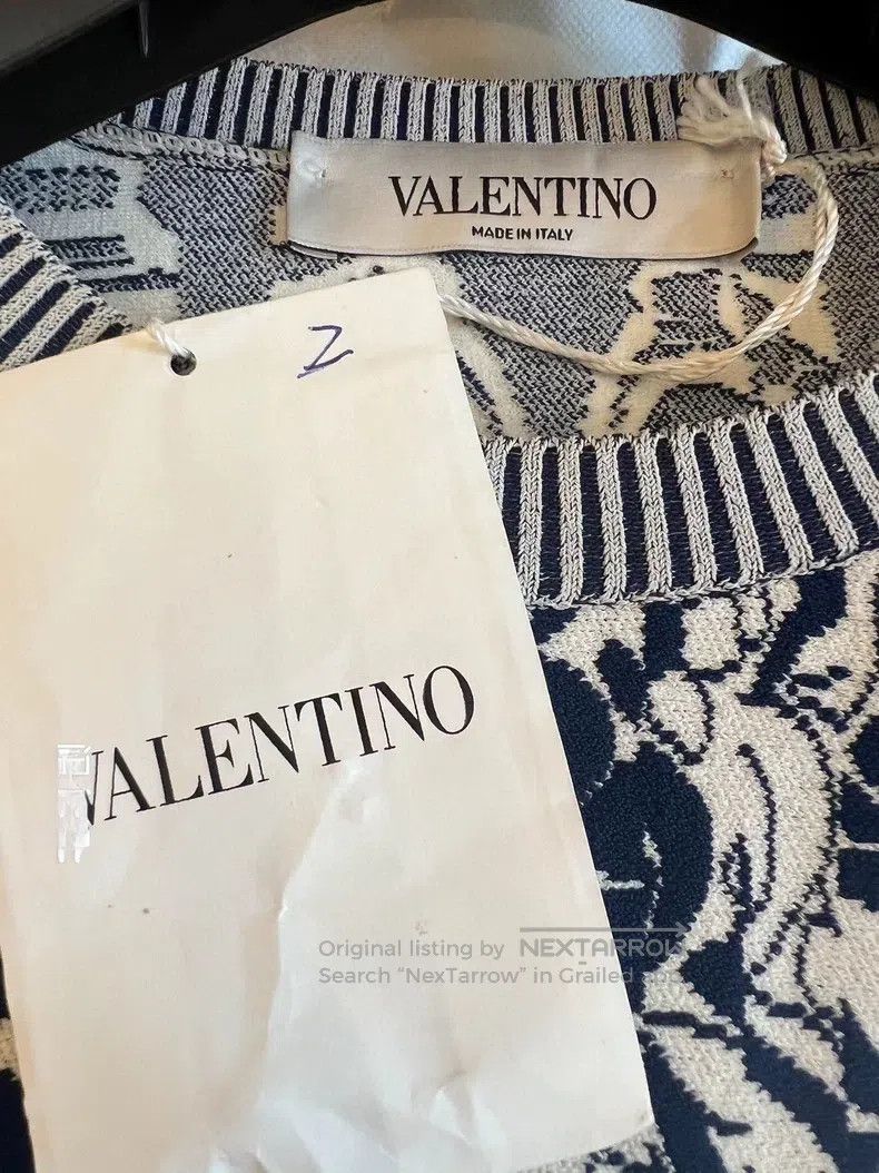 navy blue winter ball dresses Valentino Garavani Night Blue Short Dress in Toute la V Jacquard