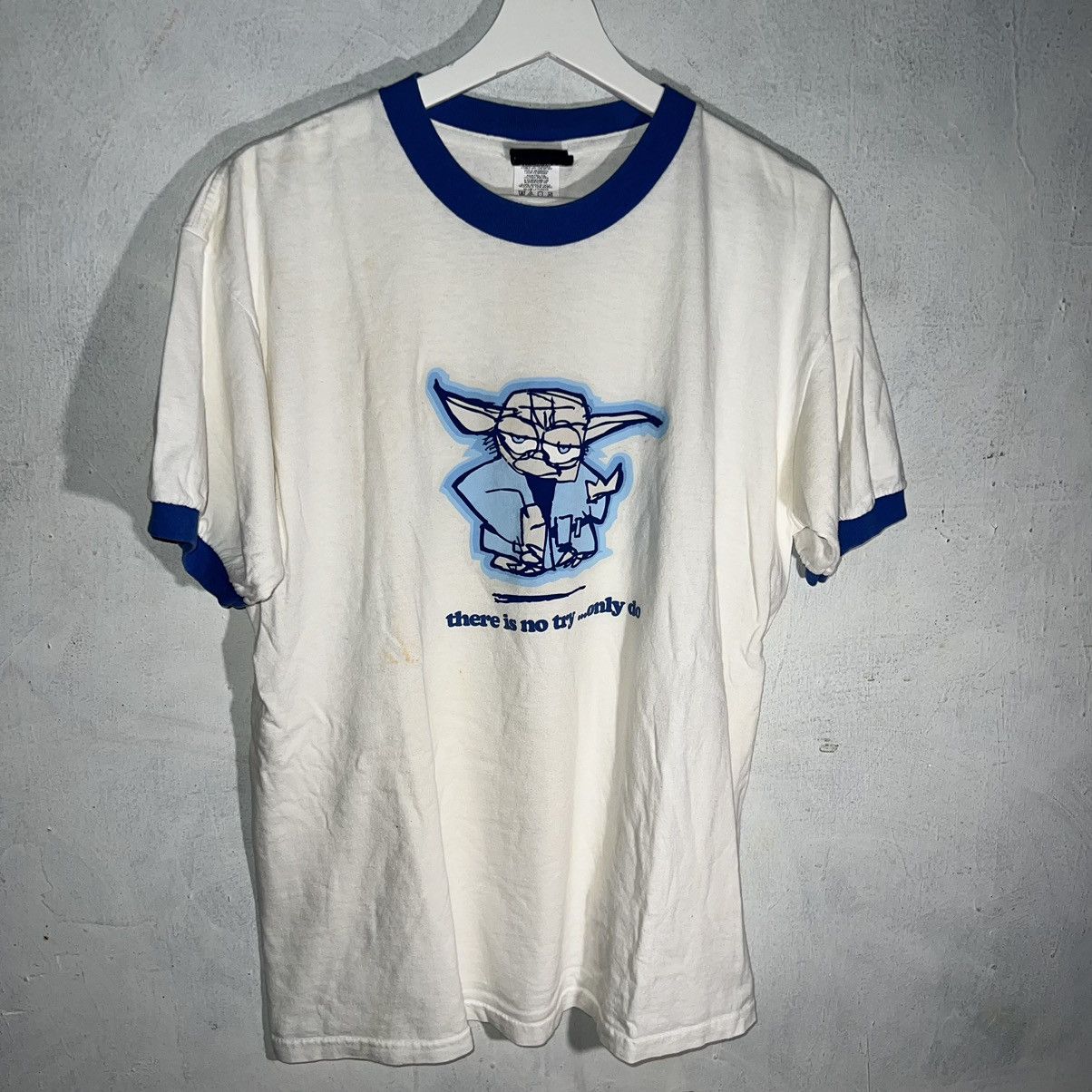 Star Wars × Vintage Y2K Vintage Star Wars Yoda T-Shirt Ringer Large Size US L / EU 52-54 / 3 - 1 Thumbnail