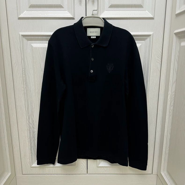 Gucci Gucci Long-sleeved polo shirt 2502-Nextarrow Size US M / EU 48-50 / 2 - 1 Thumbnail