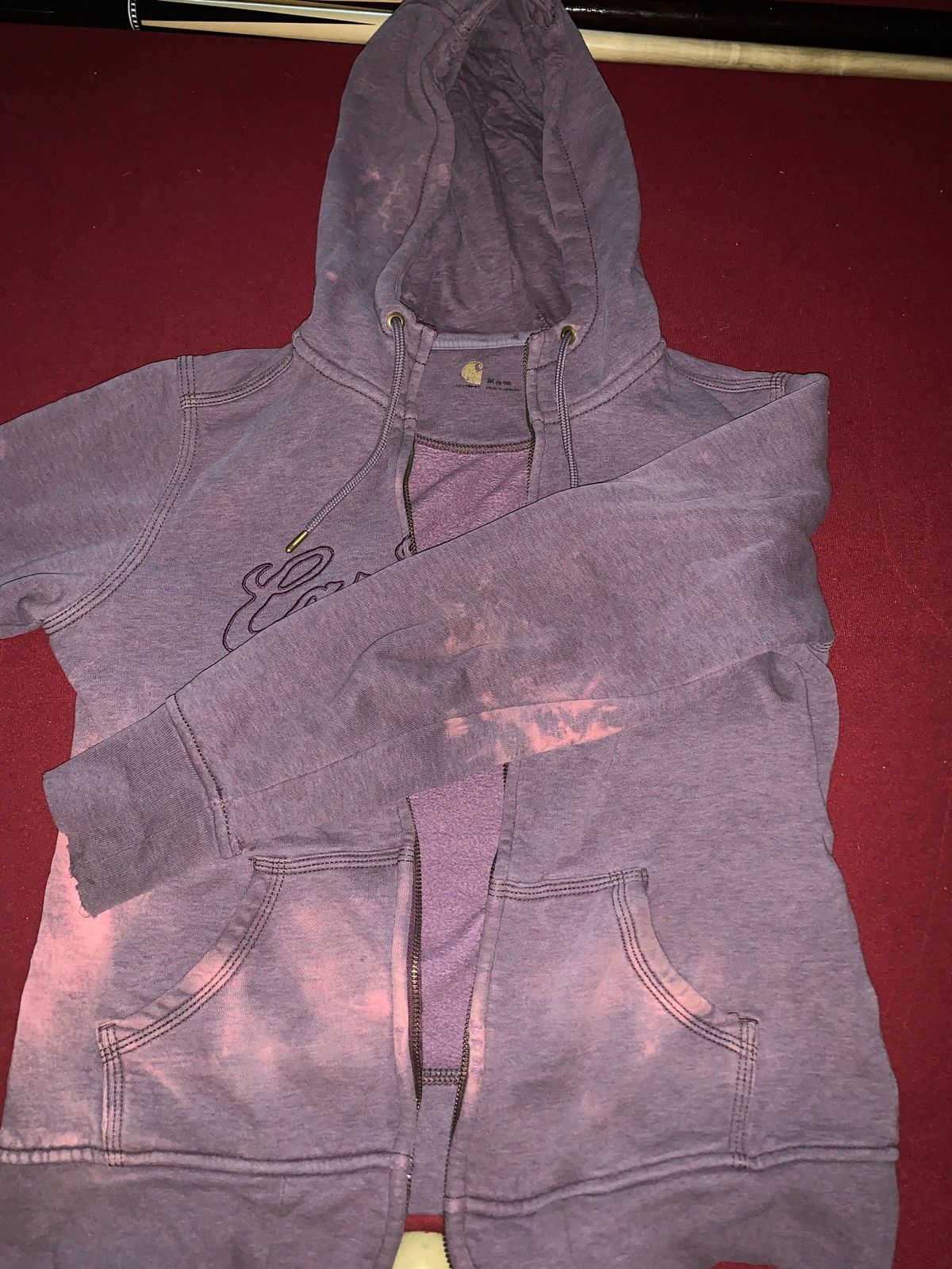 Carhartt × Vintage Vintage purple carhartt zip up (read desc) Size US XS / EU 42 / 0 - 5 Thumbnail