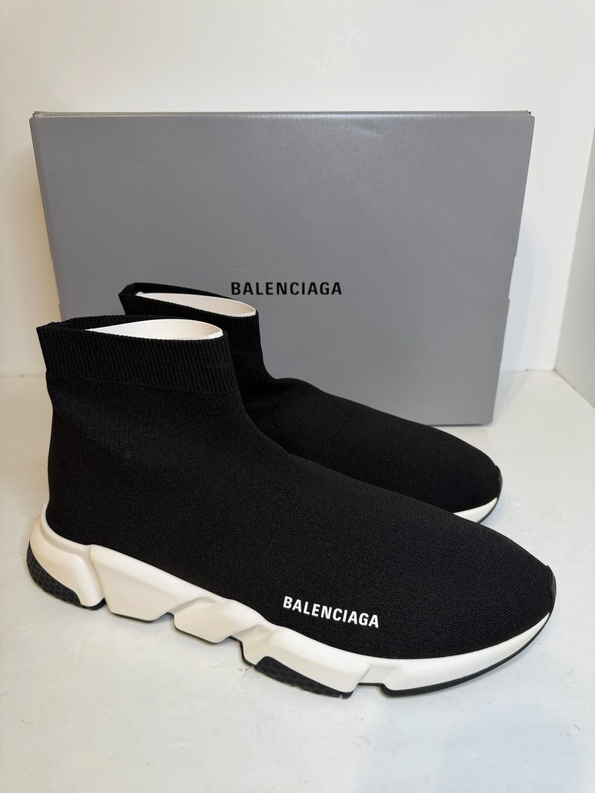 Balenciaga Balenciaga Speed Trainer LT Sneakers Black/White SZ 47 New Size US 14 / EU 47 - 1 Thumbnail