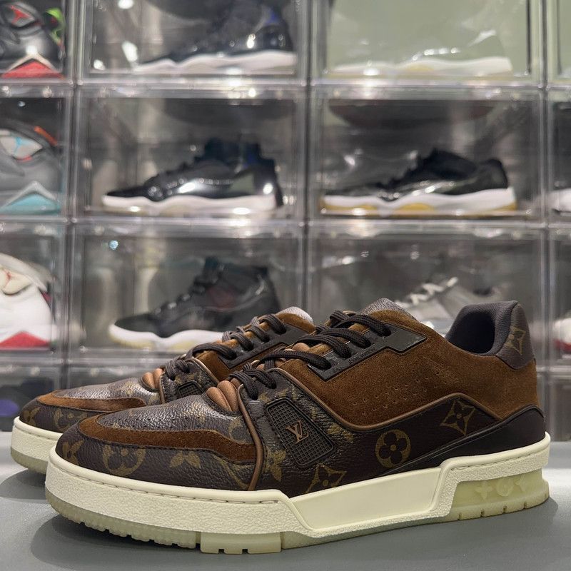 Louis Vuitton Louis Vuitton Brown Trainer Sneakers for Men 0089 Size US 8.5 / EU 41-42 - 1 Thumbnail