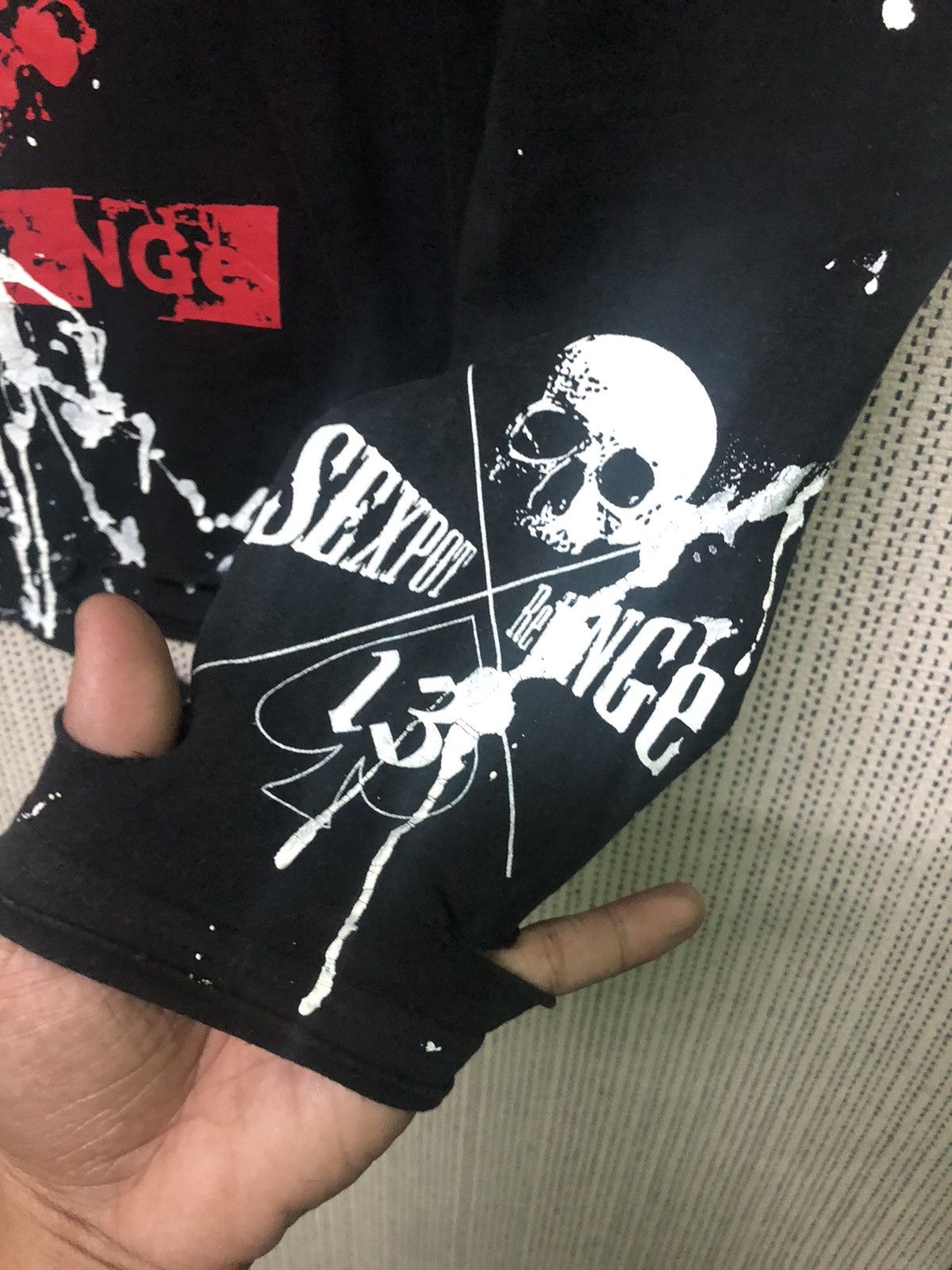 If Six Was Nine × Japanese Brand × Seditionaries Japanese Brand - Mad Punks Skull Anachy Long Sleeve T-shirt Size US M / EU 48-50 / 2 - 5 Thumbnail