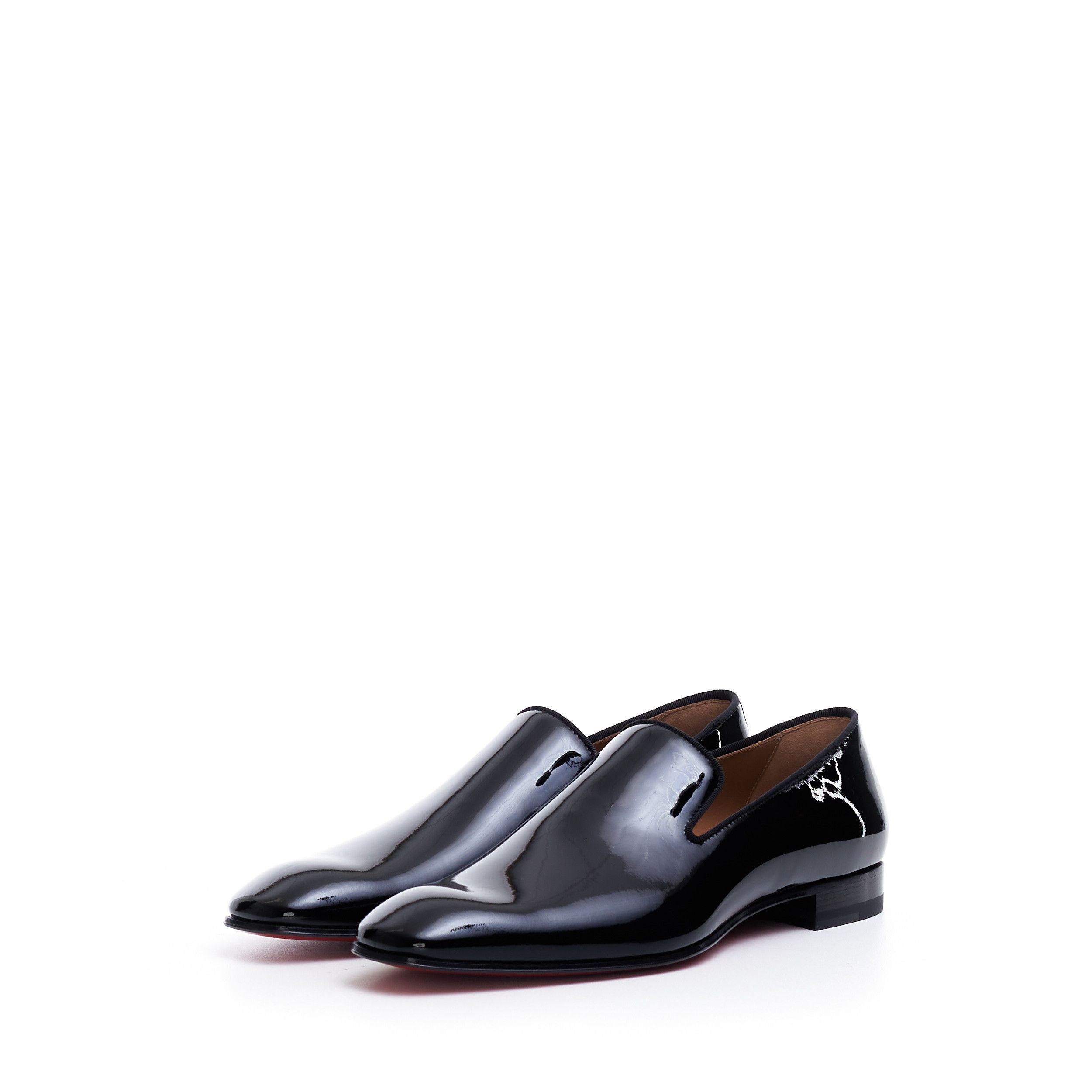Christian Louboutin Black Patent Leather Dandelion Loafers Size US 10 / EU 43 - 3 Thumbnail