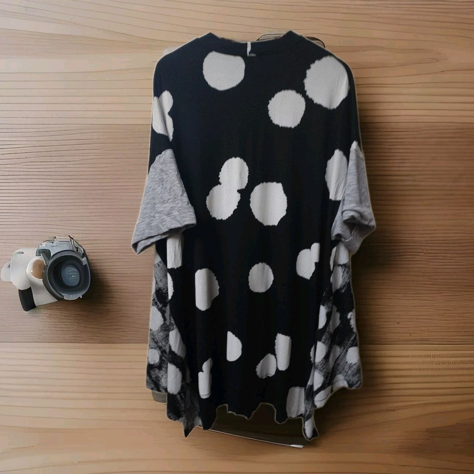 Other ALEMBIKA Mixed Print Trapeze Top, Black Size Medium Size M / US 6-8 / IT 42-44 - 2 Thumbnail