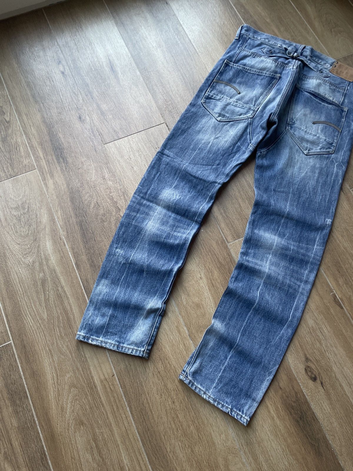 G-Star Vintage G-Star Jeans Faded Japanese Mud Washed Slim Y2K Rare Size US 32 / EU 48 - 4 Thumbnail