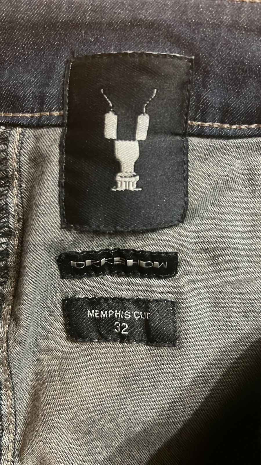 Rick Owens × Rick Owens Drkshdw BNWT Rick Owens SS19 Hustler Blue Memphis Denim Size US 32 / EU 48 - 9 Thumbnail