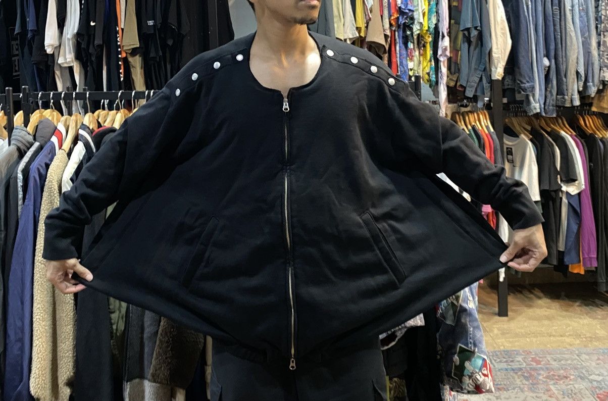 CABANE de ZUCCa × Issey Miyake × Zucca Zucca Batwing Zip-Up Sweatshirt / Cape-Sleeve Cardigan Size US M / EU 48-50 / 2 - 19 Thumbnail