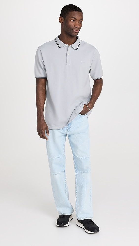Maison Margiela o1y1124 Polo Shirt In Light Grey Size US L / EU 52-54 / 3 - 2 Thumbnail