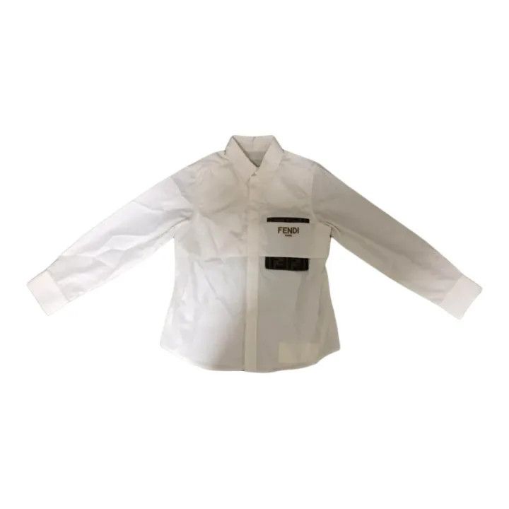 Fendi Fendi Logo Long Sleeve Shirt for Kids 0079 Size US M / EU 48-50 / 2 - 1 Thumbnail