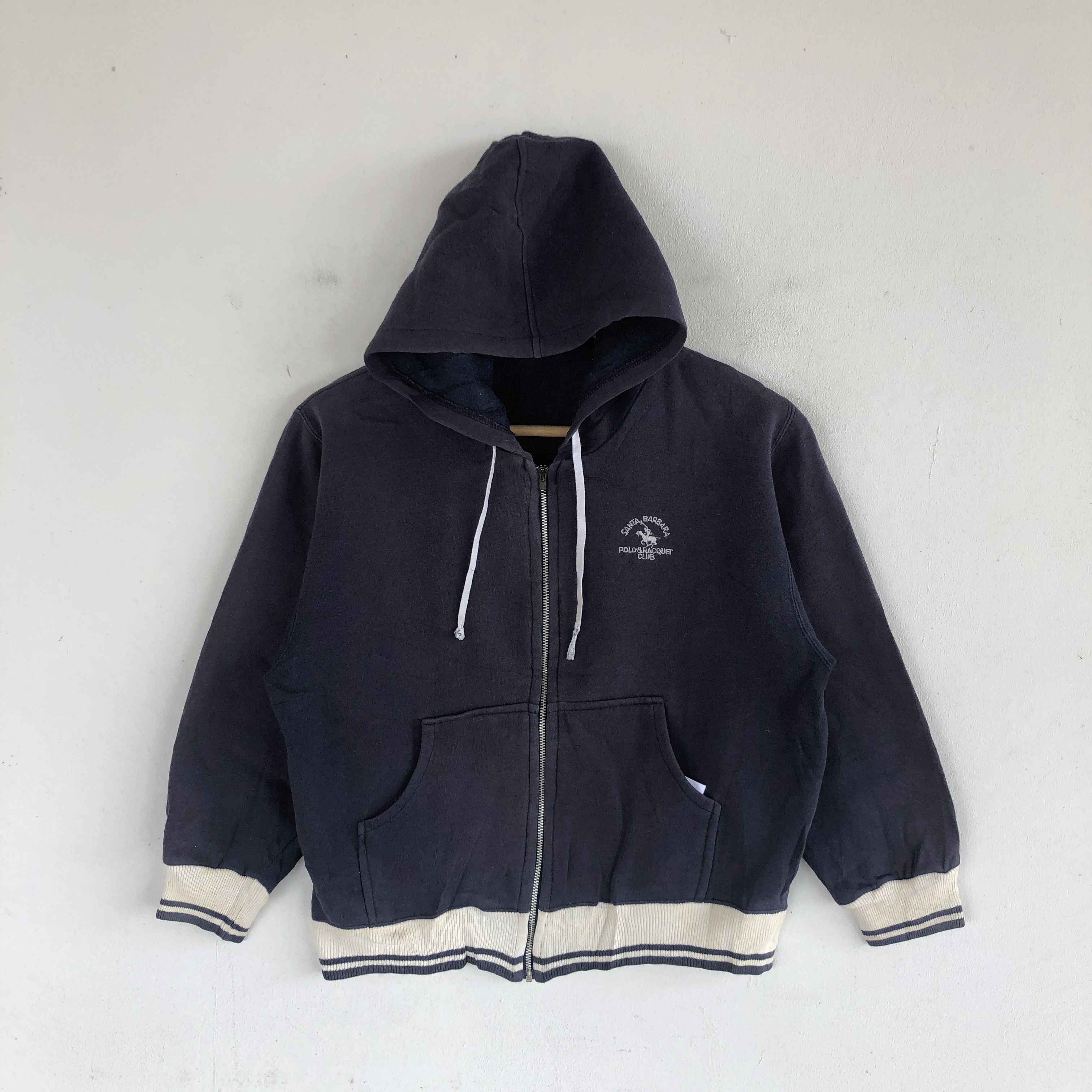 Japanese Brand × Vintage Vintage Sanra Barbara Polo Hoodie Zipper Sweater Sweatshirt Size XS / US 0-2 / IT 36-38 - 1 Thumbnail