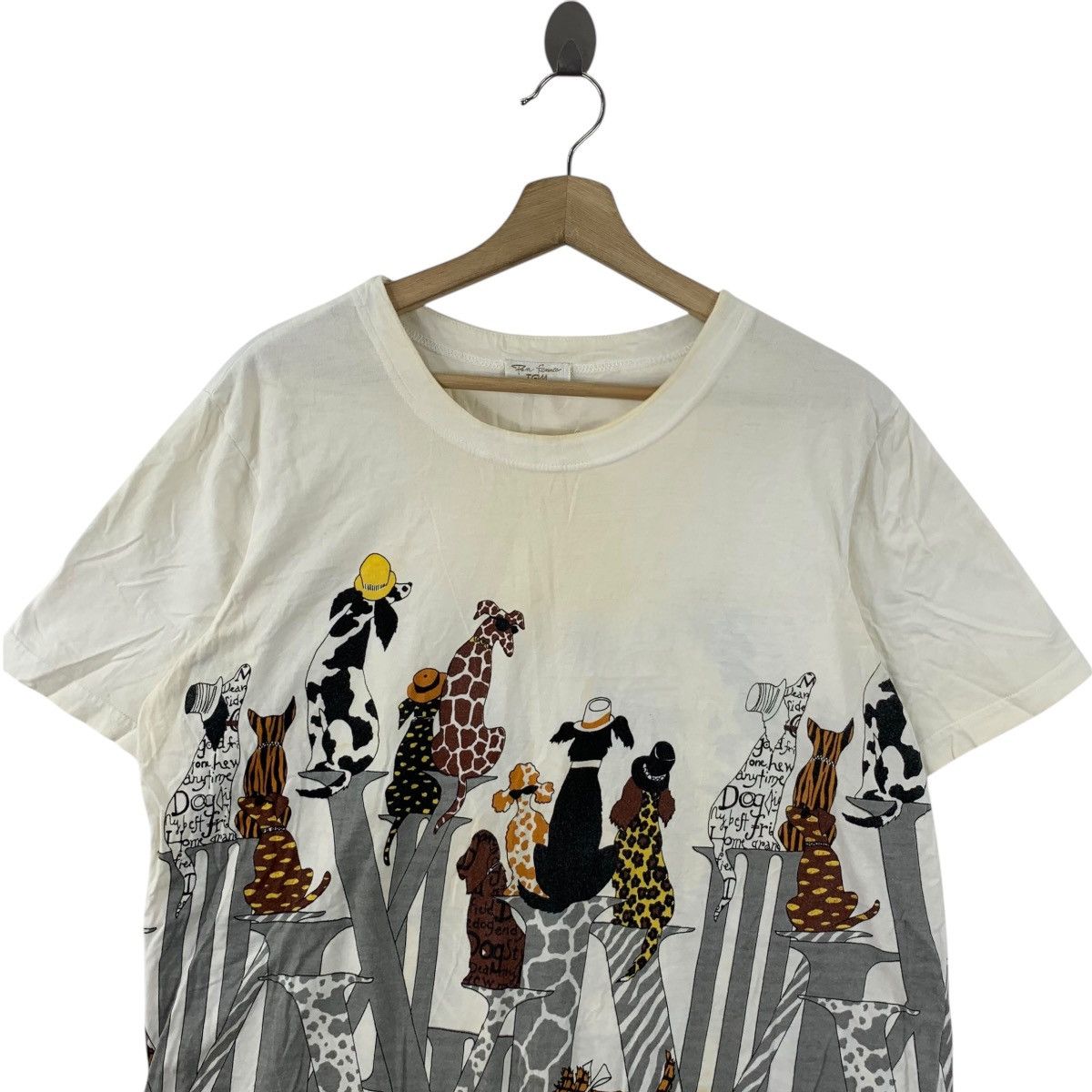 Vintage Vintage TRANS GLOBAL MERCHANDISE Dog Cartoon Tee Shirt Size L / US 10 / IT 46 - 2 Thumbnail