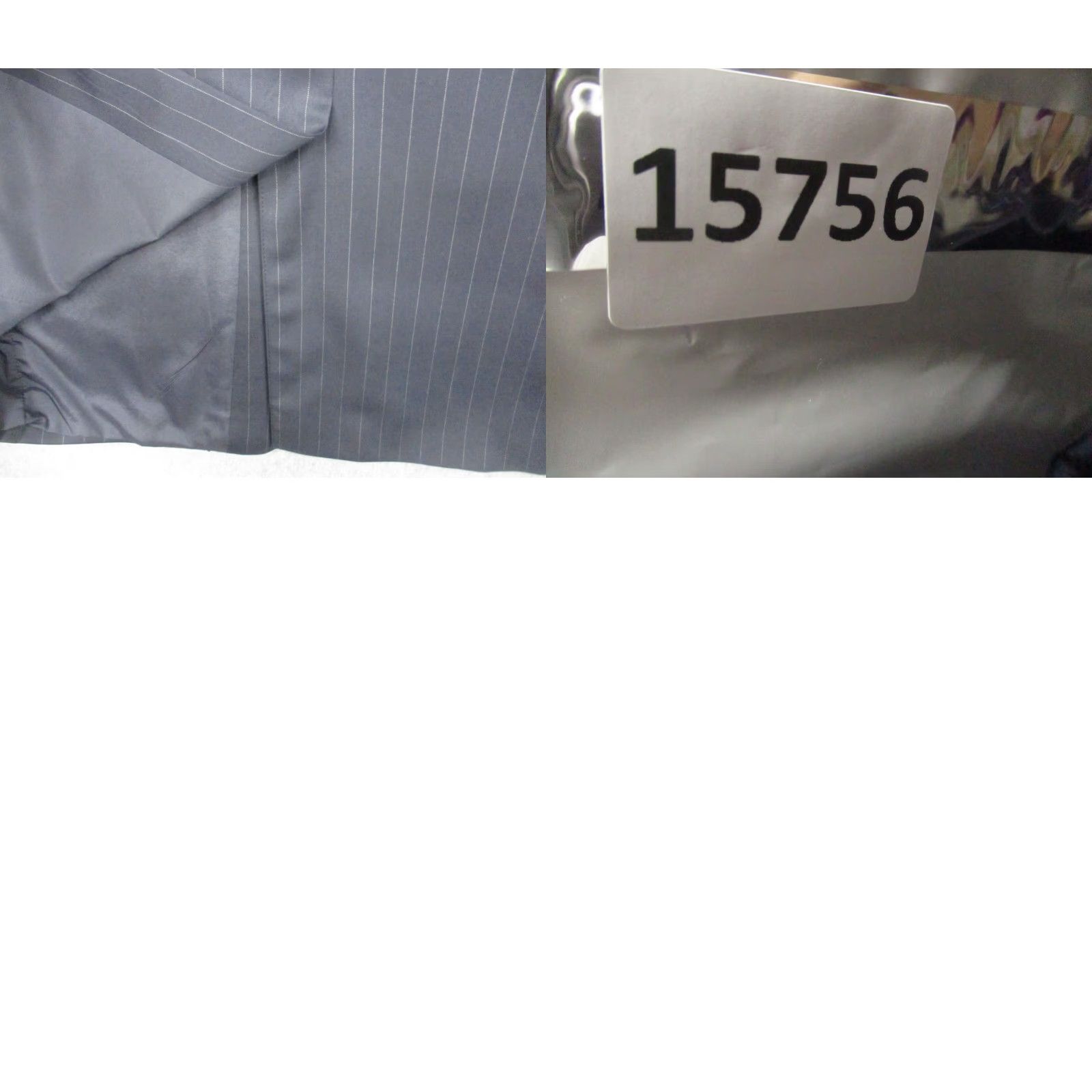 Ralph Lauren LAUREN RALPH LAUREN Wool Blazer Gray Striped 42 R Sport Jacket Size 42R - 9 Thumbnail