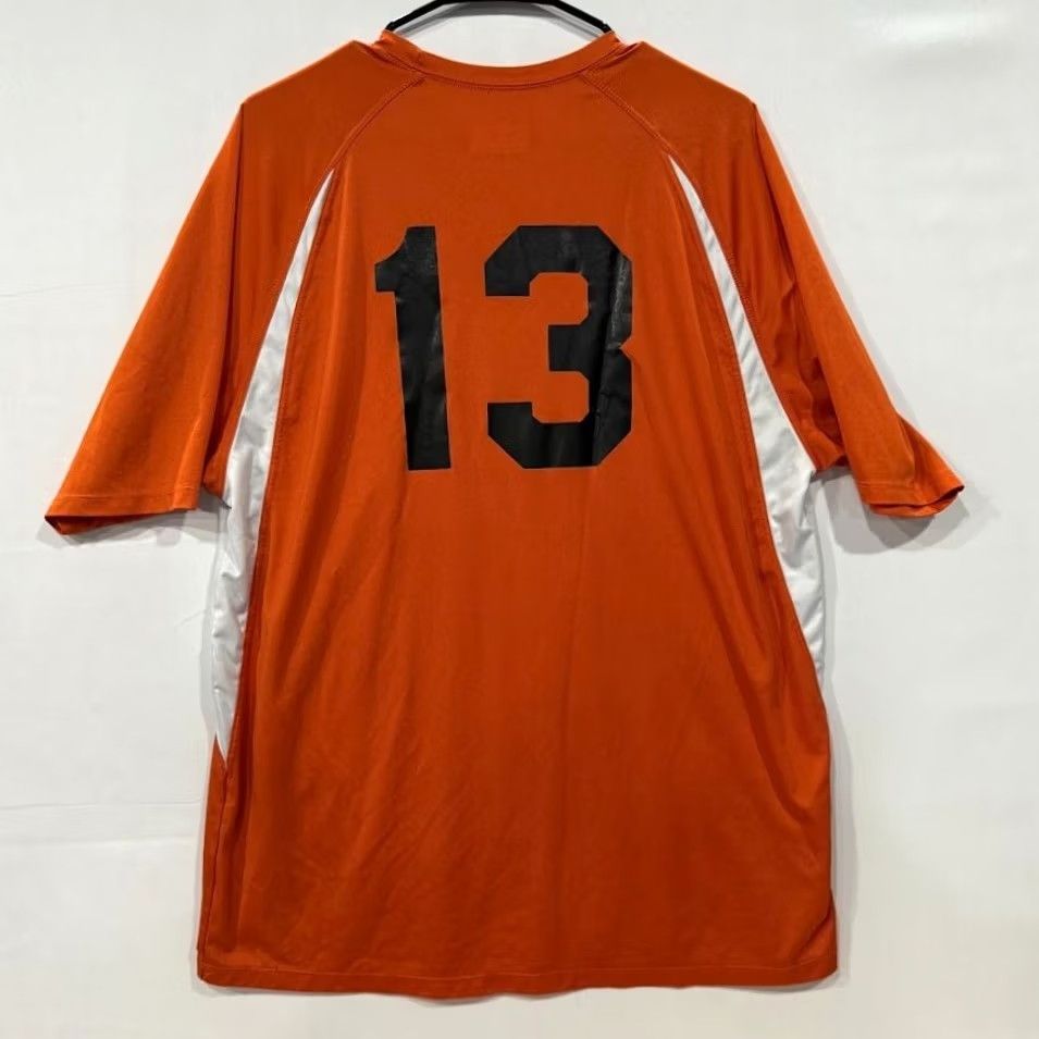 Vintage A4 Men's XL Orange White Raglan Short Sleeve Athletic Performance Shirt Size US XL / EU 56 / 4 - 2 Thumbnail