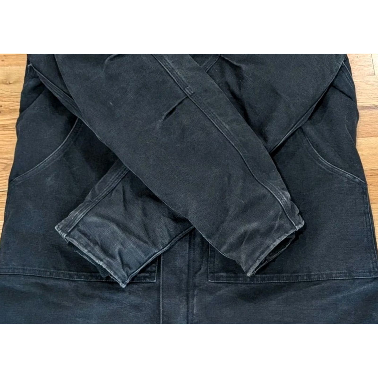 Carhartt VINTAGE Carhartt C03 BLK Canvas Jacket Full Zip Detroit Medium 80s 90s Workwear Mens Size US M / EU 48-50 / 2 - 3 Thumbnail