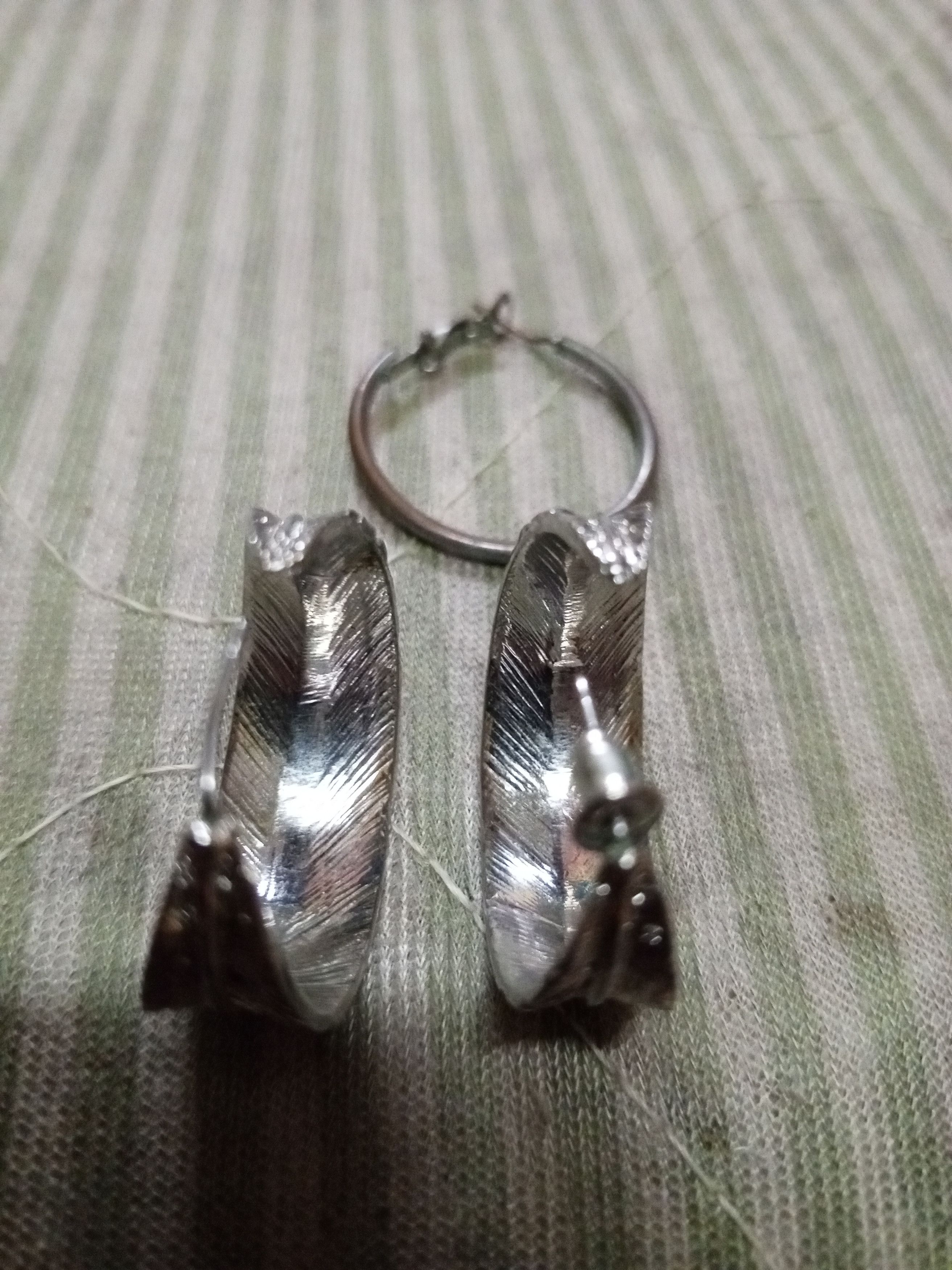Japanese Brand XS feather pierced earring (catch) Size ONE SIZE - 4 Thumbnail