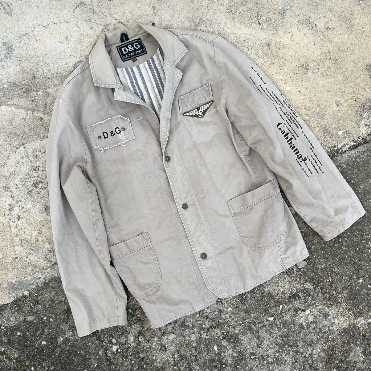 Dolce & Gabbana Vintage Dolce Gabbana men’s beige jacket Size US L / EU 52-54 / 3 - 2 Thumbnail