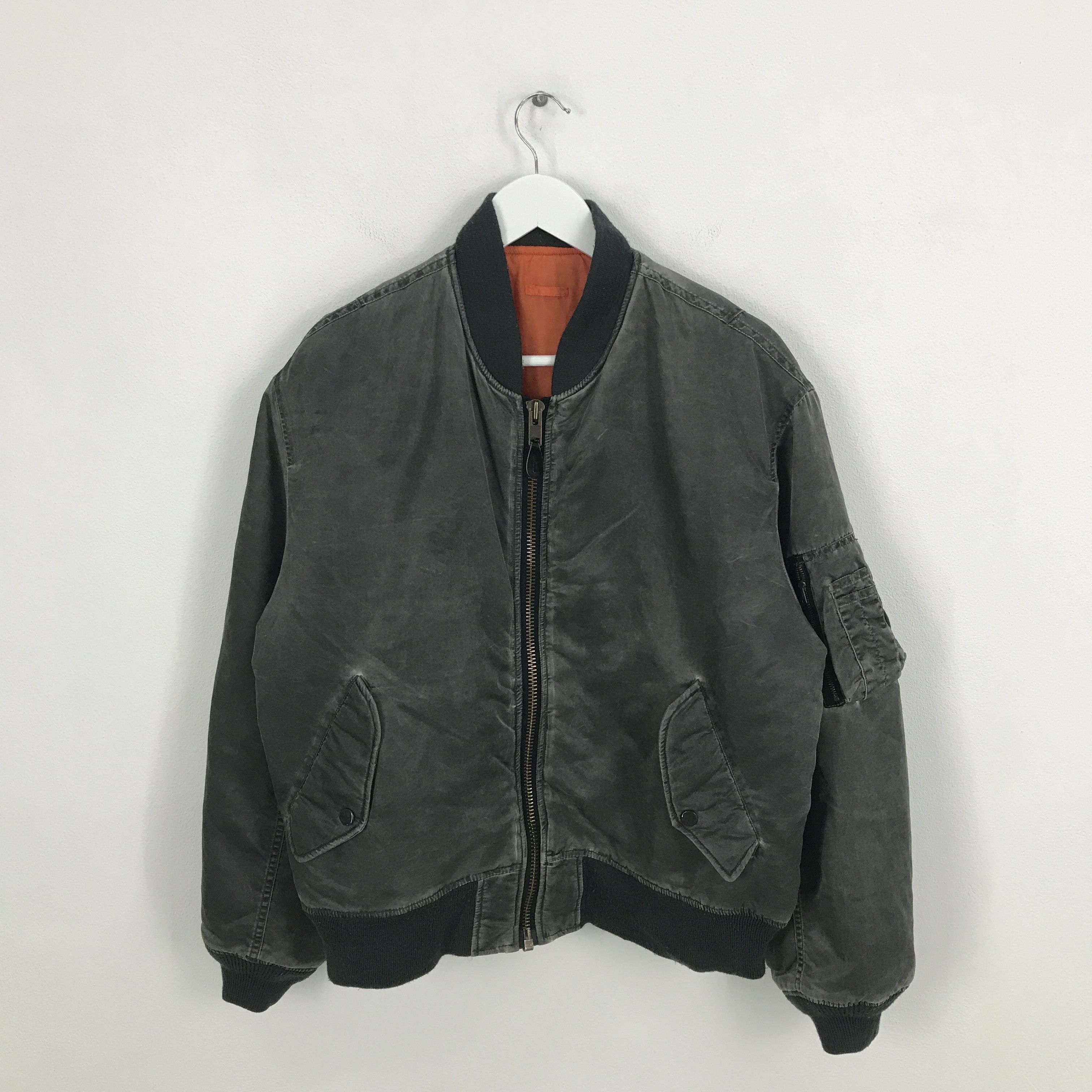 Other Rare US Air Force bomber Black faded jacket Size US L / EU 52-54 / 3 - 1 Thumbnail