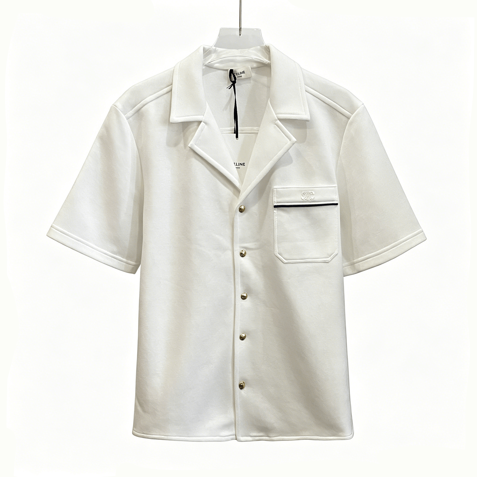 Celine CELINE Triomphe Button Up Shirt Size M Size M / US 6-8 / IT 42-44 - 1 Thumbnail