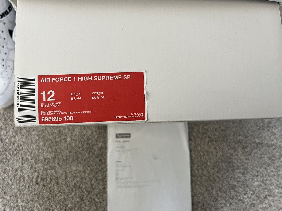 Nike × Supreme Nike Air Force 1 High x Supreme size 12 Size US 12 / EU 45 - 9 Thumbnail