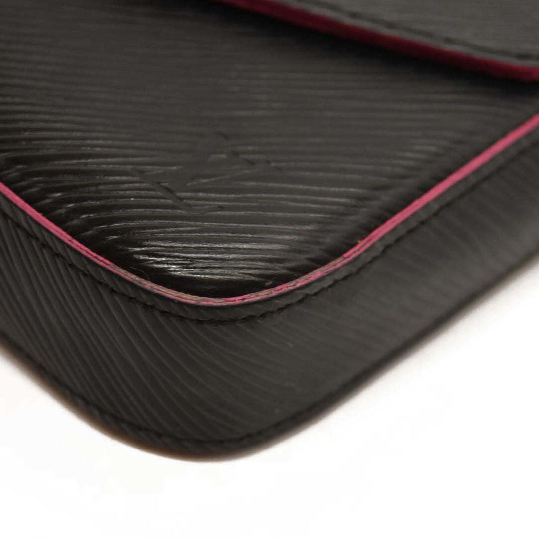 Louis Vuitton Louis Vuitton Epi Pochette Felicie Black Hot Pink Size ONE SIZE - 6 Thumbnail