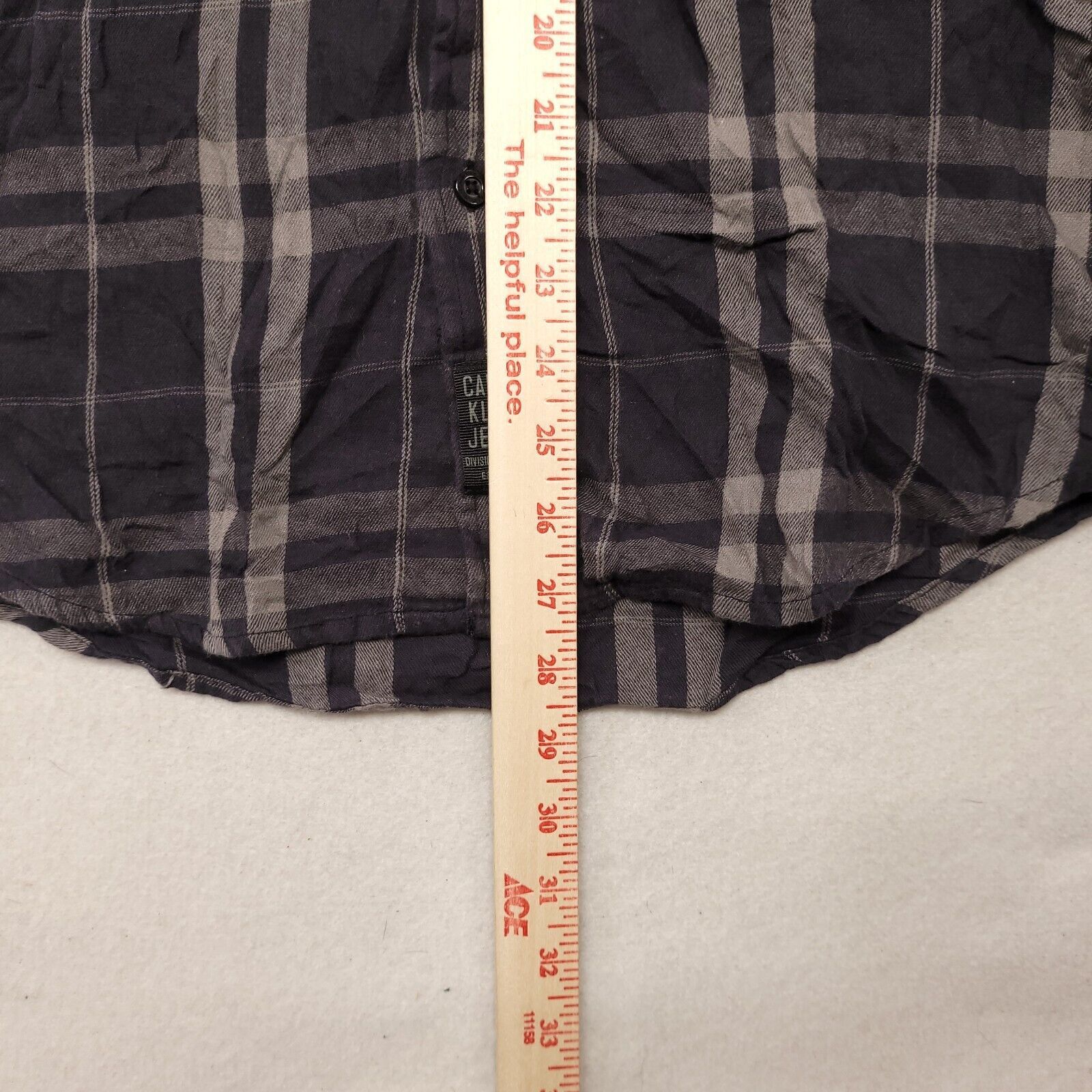Calvin Klein Calvin Klein Jeans Tartan Flannel Shirt Mens Size M Gray Size US M / EU 48-50 / 2 - 8 Thumbnail