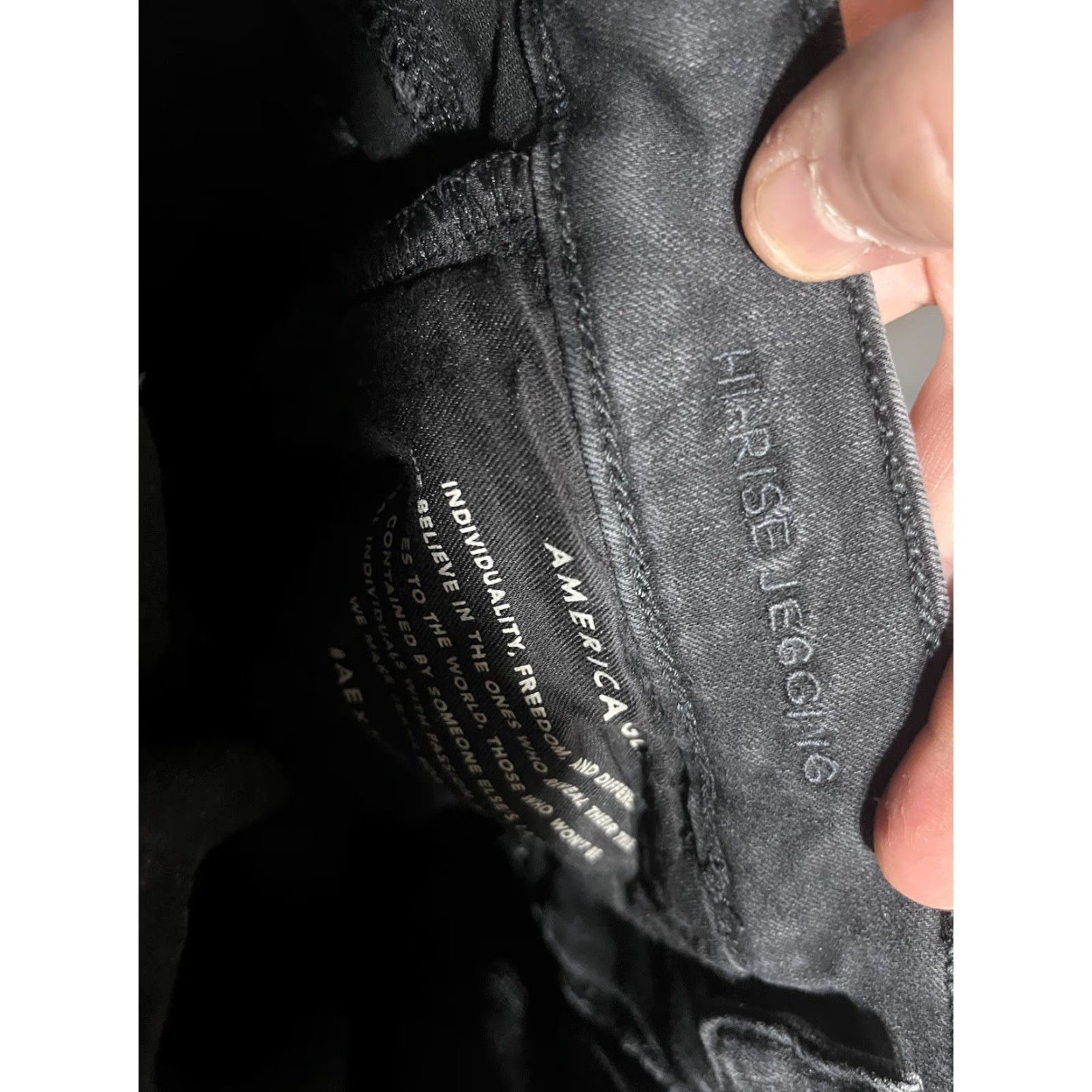 American Eagle Outfitters American Eagle Women Pants Size 8 Short Black Next Level Stretch Hi-Rise Jegging Size 30" / US 8 / IT 44 - 5 Thumbnail