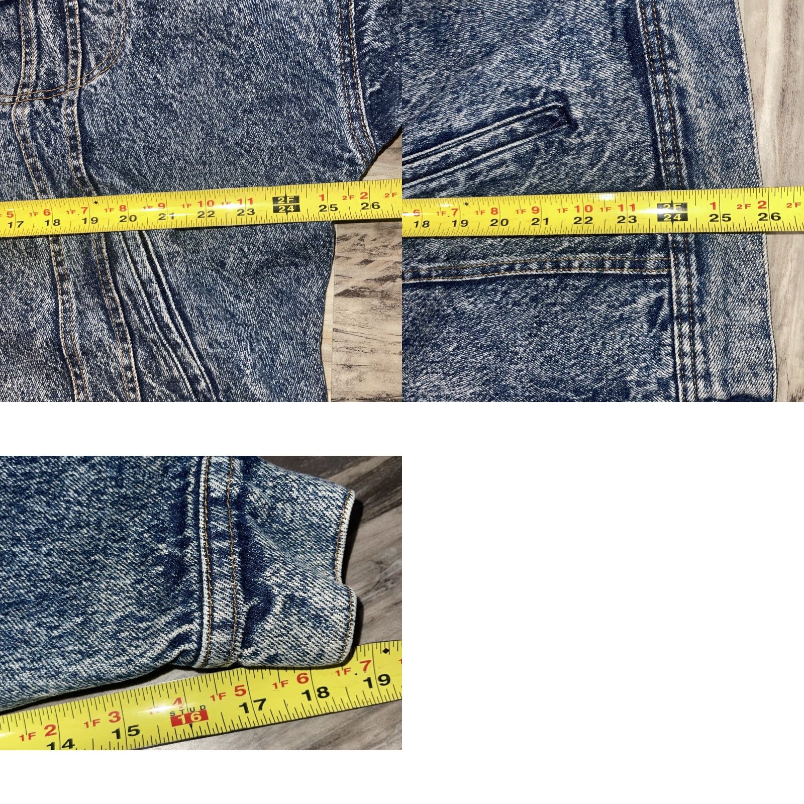 Lee VINTAGE LEE Stonewash Denim Mens Small Oversized 80s 90s Jean Jacket Size US 29 - 10 Thumbnail