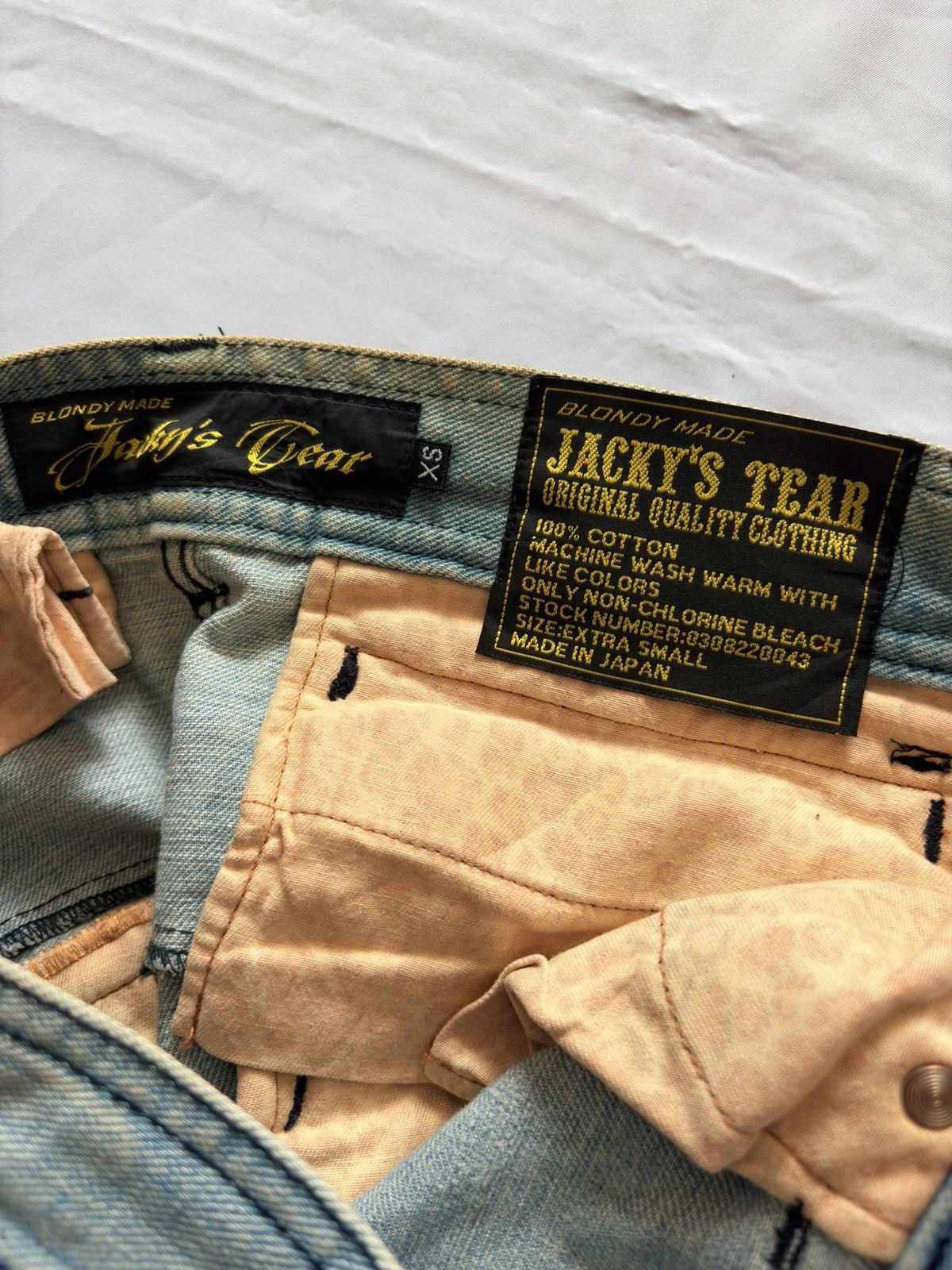 Japanese Brand BONDY MADE JACKY'S TEAR DISTRESSED JEANS Size US 28 / EU 44 - 3 Thumbnail