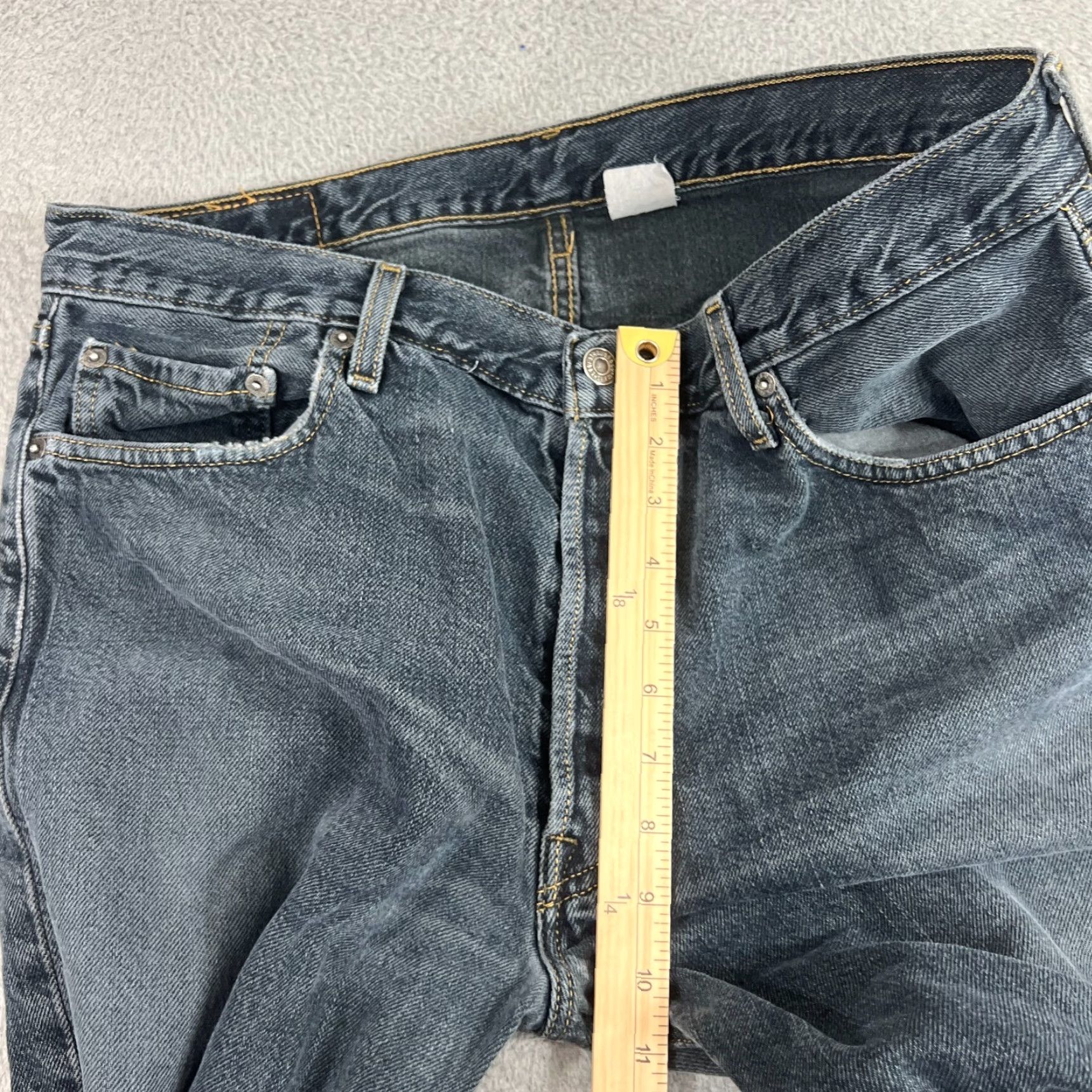 Levi's LEVI'S 501 Jeans Mens 36x30 Blue Dark Wash Straight Leg Regular Fit Denim Size US 36 / EU 52 - 4 Thumbnail