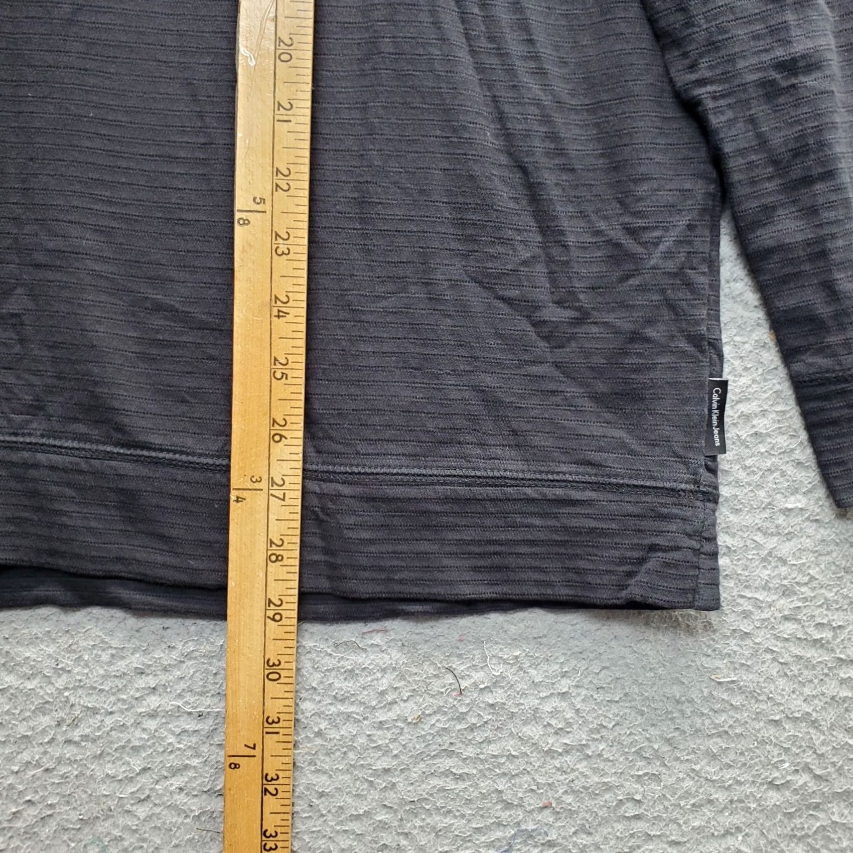 Calvin Klein Calvin Klein Mens XL Black Raglan Sleeve Mock Neck Quarter Zip Sweatshirt Size US XL / EU 56 / 4 - 3 Thumbnail
