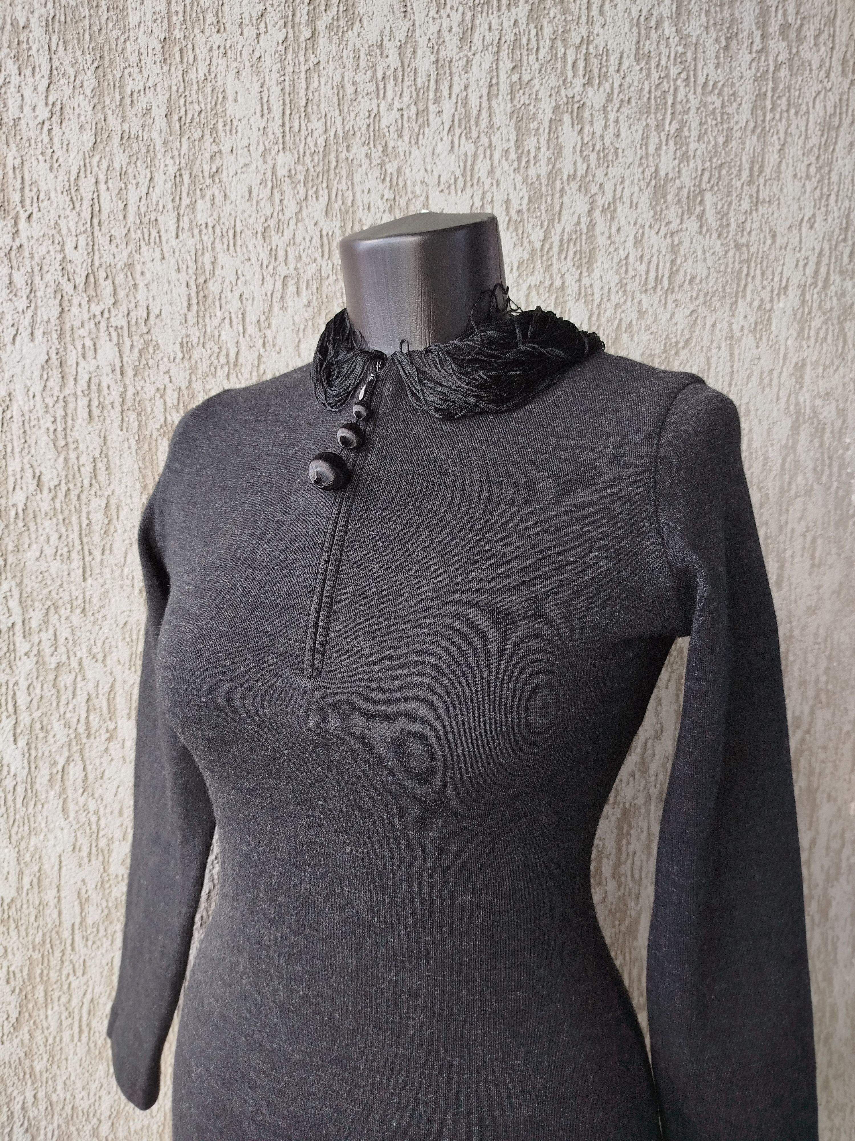 Jean Paul Gaultier Jean Paul Gaultier Dress Bodycon Hooded Italy Vintage 90s Size S / US 4 / IT 40 - 12 Thumbnail