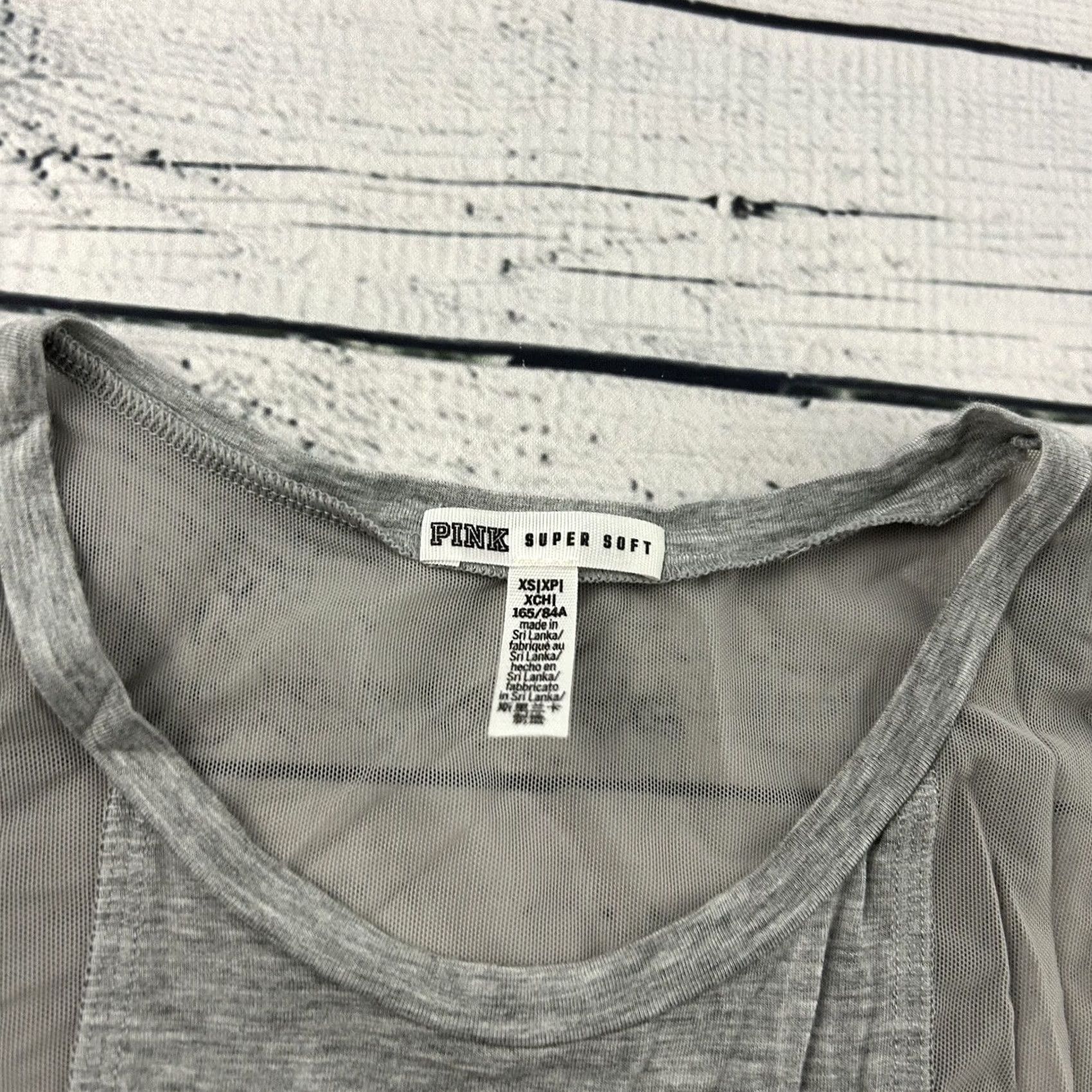 Pinko PINK Victoria's Secret Sleeveless Tank Top Women's XS Gray Tank Top XS Womens Gray PINK Sleeveless Tank Top Victoria's Secret Pink Size XS / US 0-2 / IT 36-38 - 2 Thumbnail
