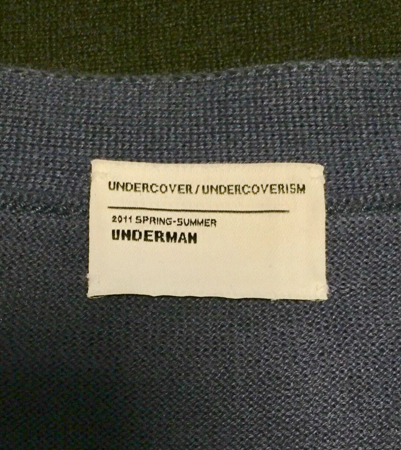 Undercover UNDERCOVER Cotton blue-purple paneled nylon back neck colla Size US XL / EU 56 / 4 - 4 Thumbnail