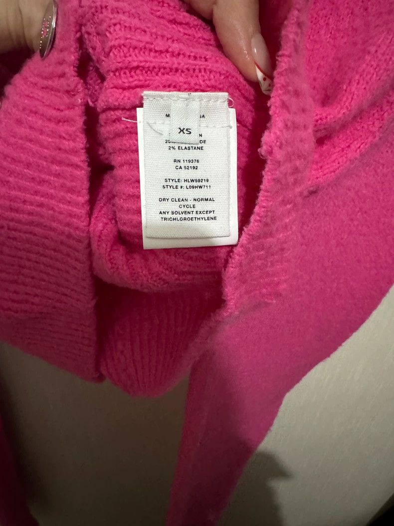 Helmut Lang HELMUT LANG Barbie pink cardigan jacket Size XS / US 0-2 / IT 36-38 - 2 Thumbnail