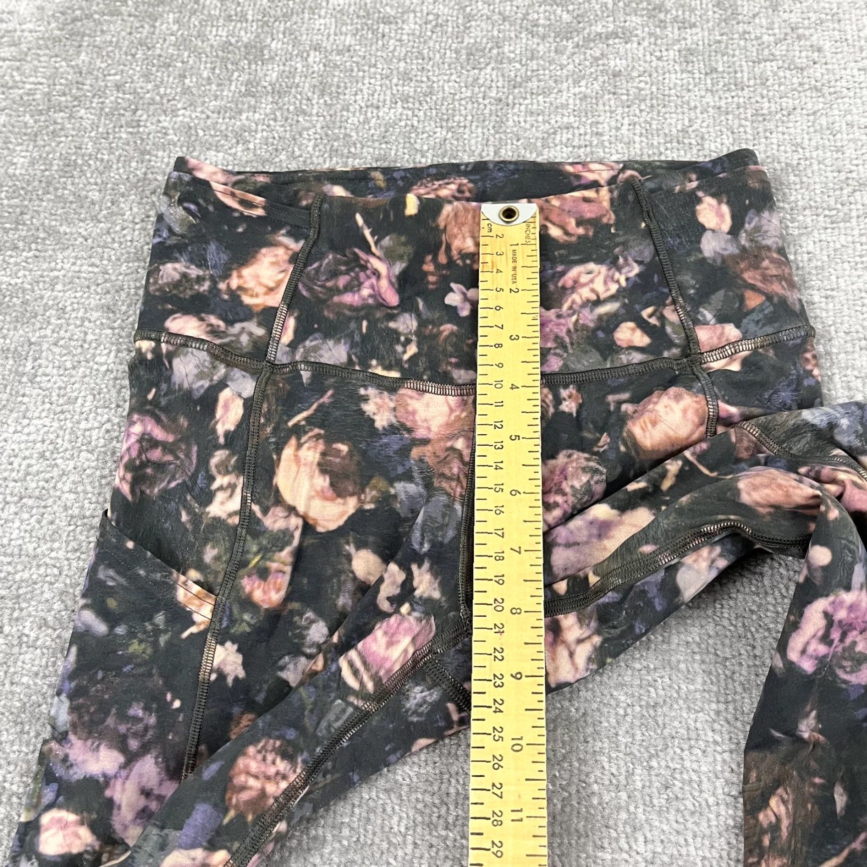 Lululemon VINTAGE Lululemon Fast N Free Full Length Tights Womens Sz 4 / 28" Floral Active Fitness Size ONE SIZE - 7 Thumbnail