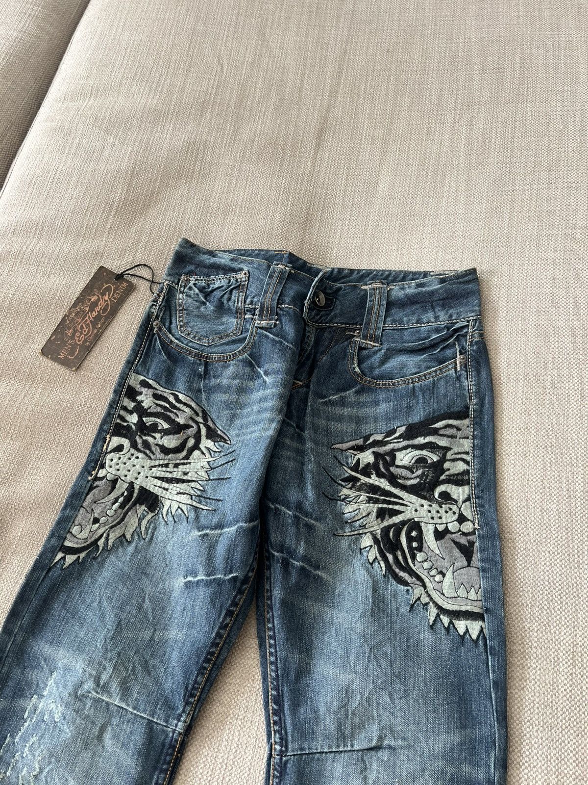 Ed Hardy Vintage Ed Hardy Tiger Denim Jeans Y2K by Christian Audigier Size US 32 / EU 48 - 5 Thumbnail