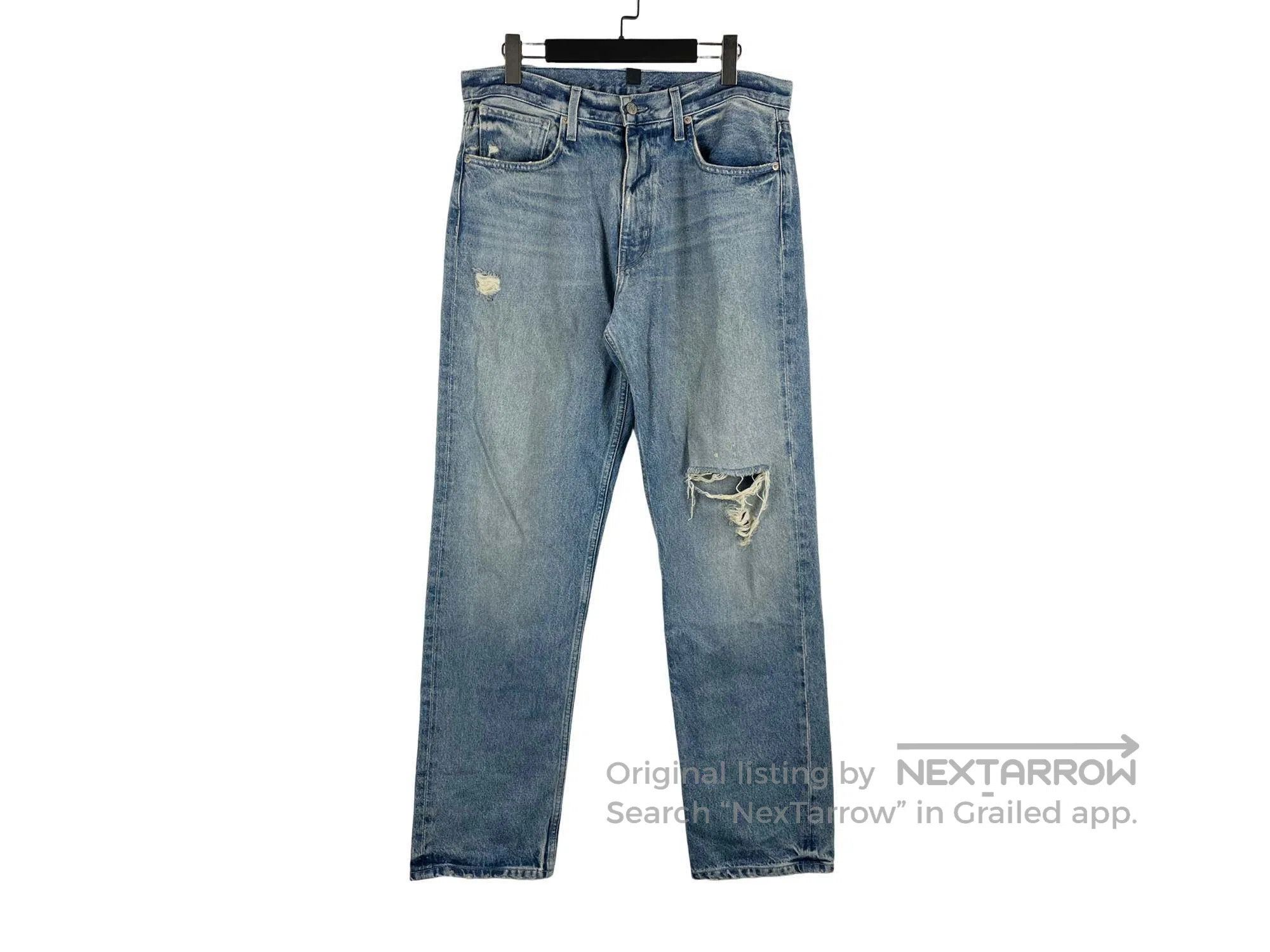 Balenciaga Balenciaga Washed Hole Denim Pants Size US 32 / EU 48 - 1 Thumbnail