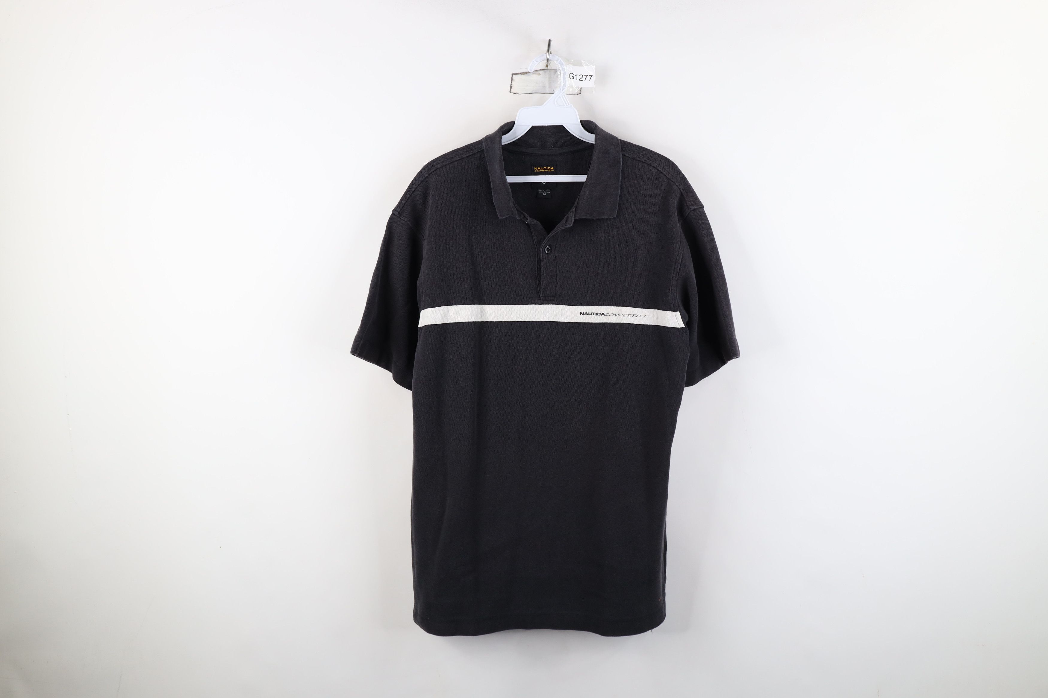 Nautica Vintage 90s Nautica Competition Spell Out Heavyweight Polo Size US M / EU 48-50 / 2 - 1 Thumbnail