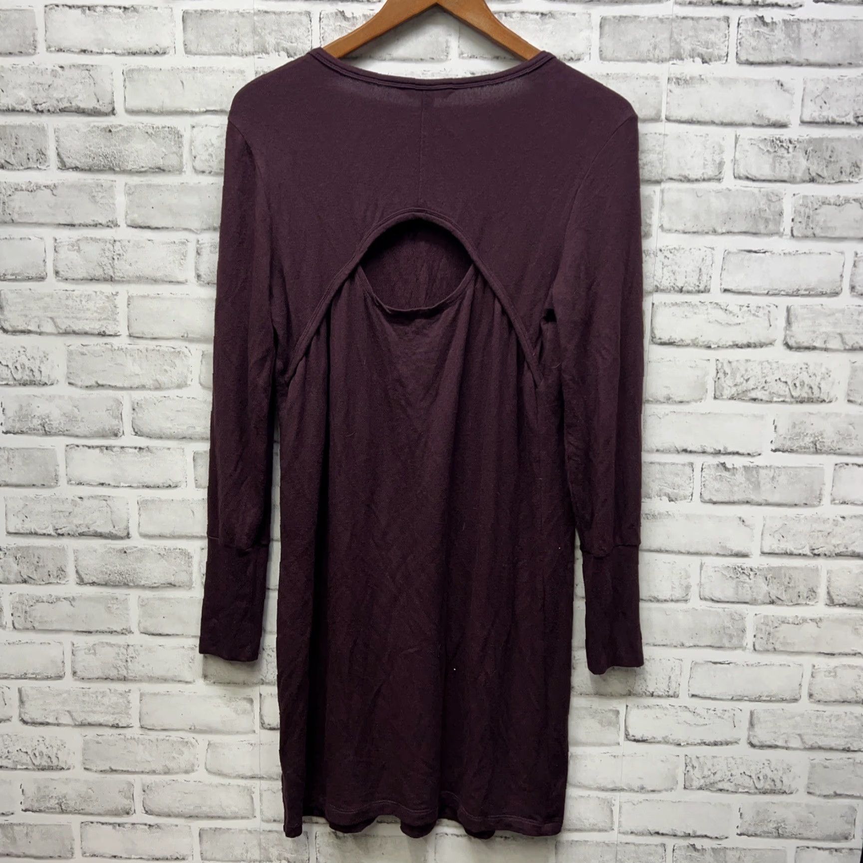 Athleta Athleta Sweater Dress Womens XS Bergundy Modal Spandex Blend Size XS / US 0-2 / IT 36-38 - 4 Thumbnail