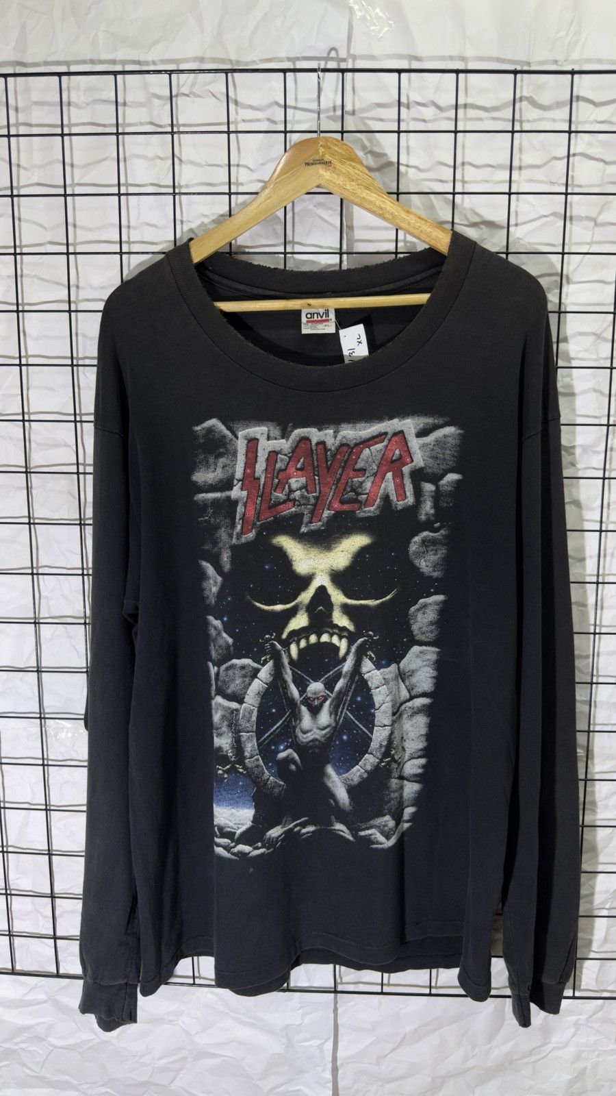 Band Tees Vintage 1995 slayer live intrusion band tee shirt Size US XL / EU 56 / 4 - 3 Thumbnail