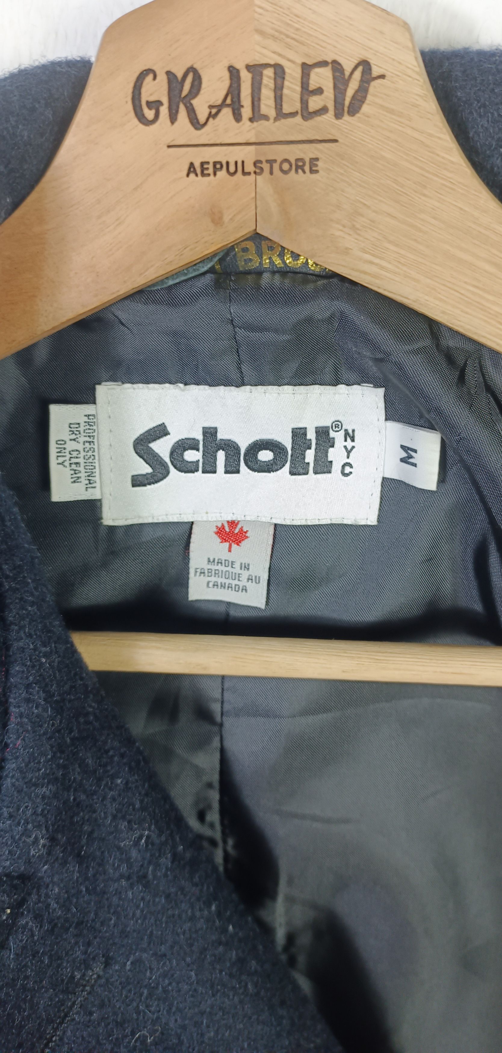 Schott Vintage SCHOTT Bros Peacot Men Jacket Size US S / EU 44-46 / 1 - 7 Thumbnail