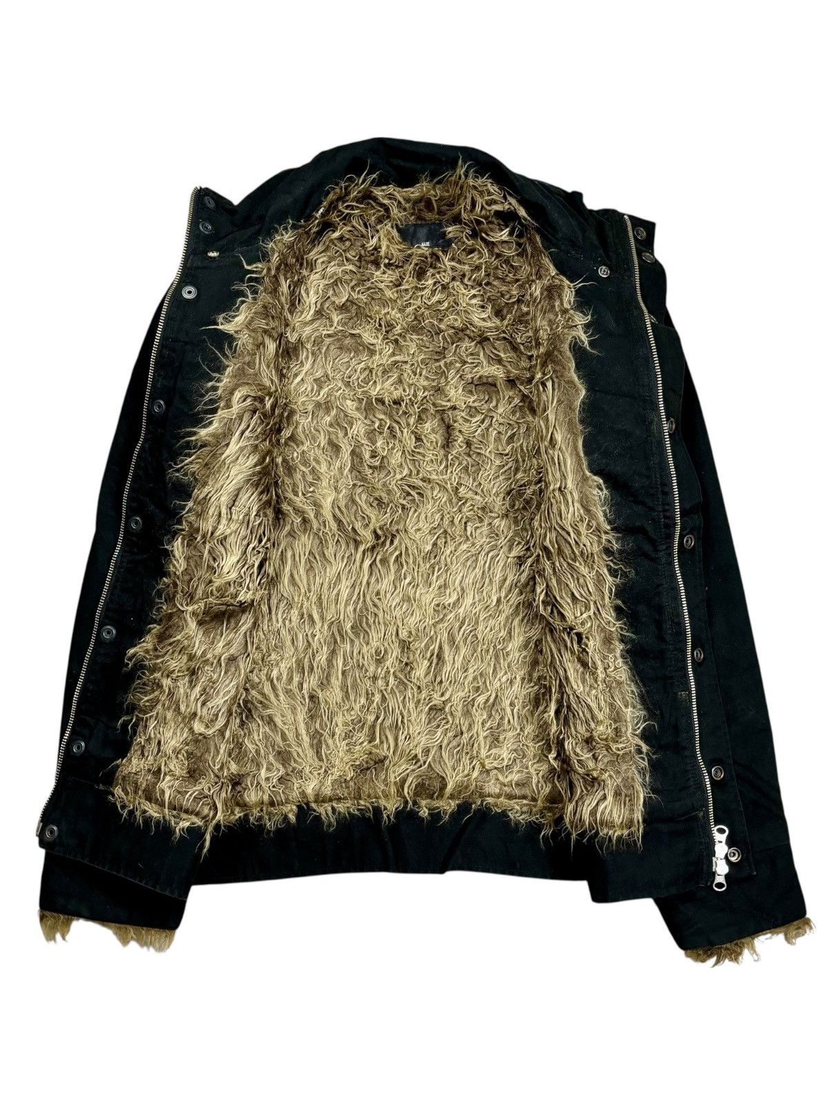 KMRii 2000s Hare - Fur Interior Rider Jacket Size US M / EU 48-50 / 2 - 2 Thumbnail