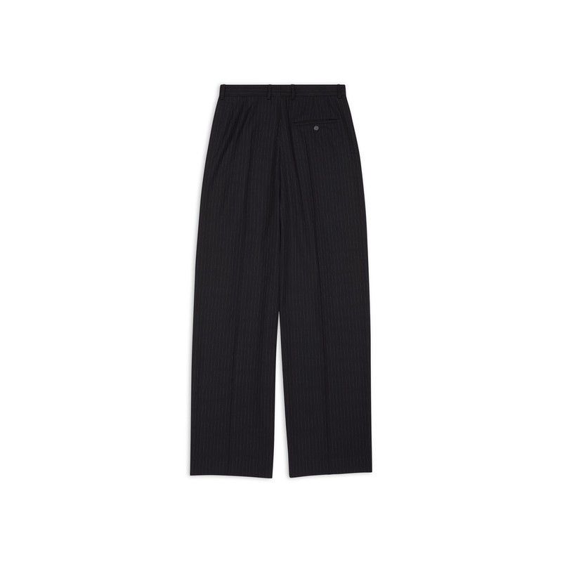 Balenciaga o1w1db10425 Large Fit Tailored Pant in Black Size US 34 / EU 50 - 3 Thumbnail