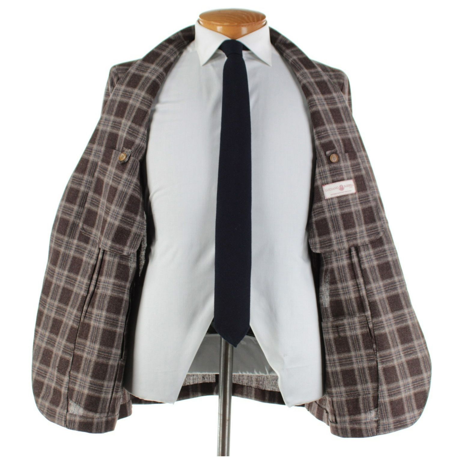 Luciano Barbera Luciano Barbera Sport Coat Size 42 US in Brown Size 42R - 6 Thumbnail