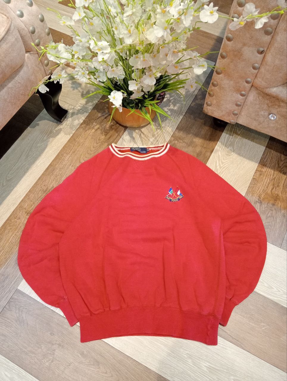 Polo Ralph Lauren POLO RALPH LAUREN VINTAGE CROSS FLAG YACHT CLUB SWEATSHIRT Size US S / EU 44-46 / 1 - 2 Thumbnail