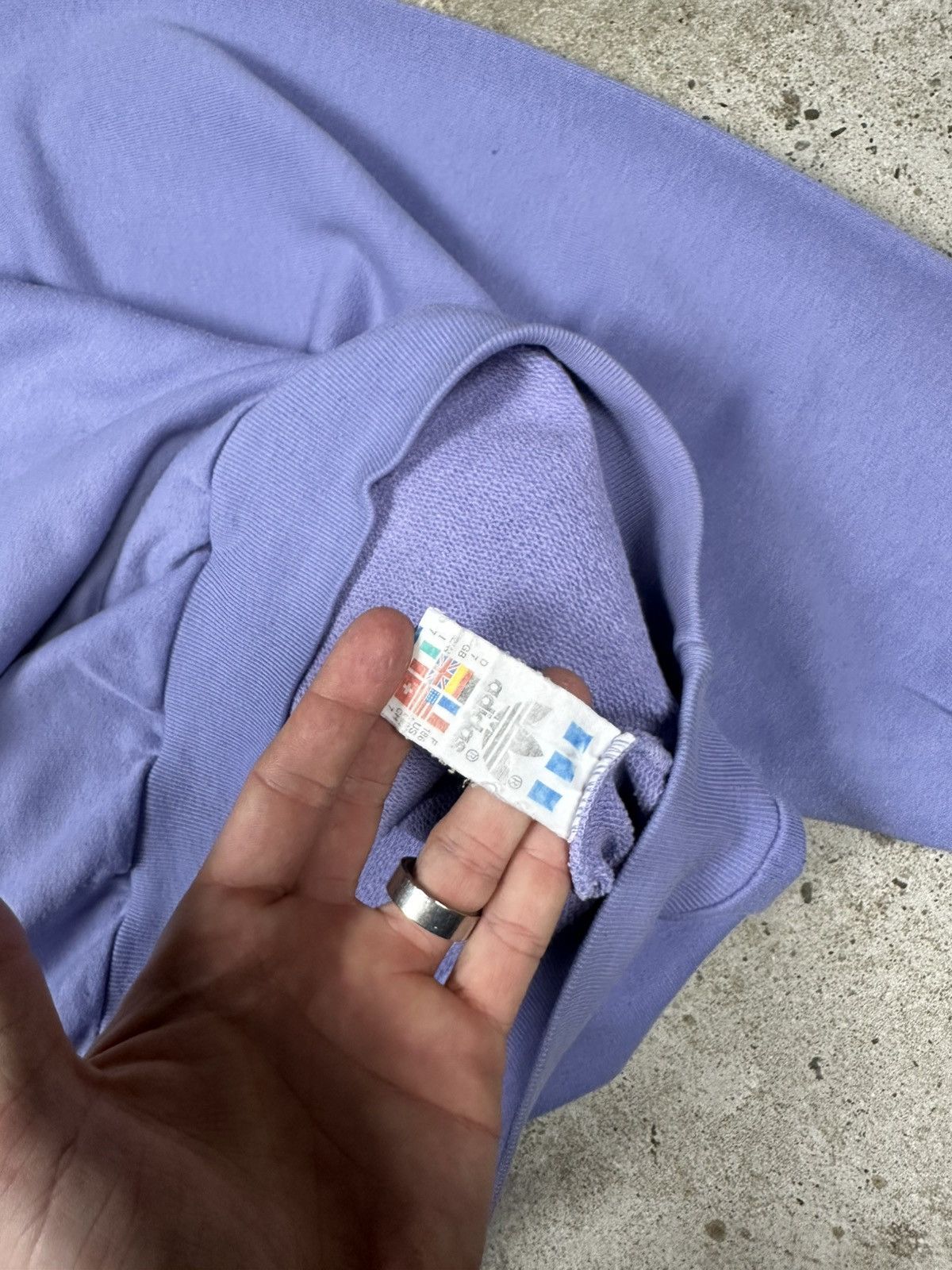 Adidas × Vintage Vintage 90s Adidas Boxy Fit Purple Faded Crewneck Sweatshirt Size US L / EU 52-54 / 3 - 6 Thumbnail