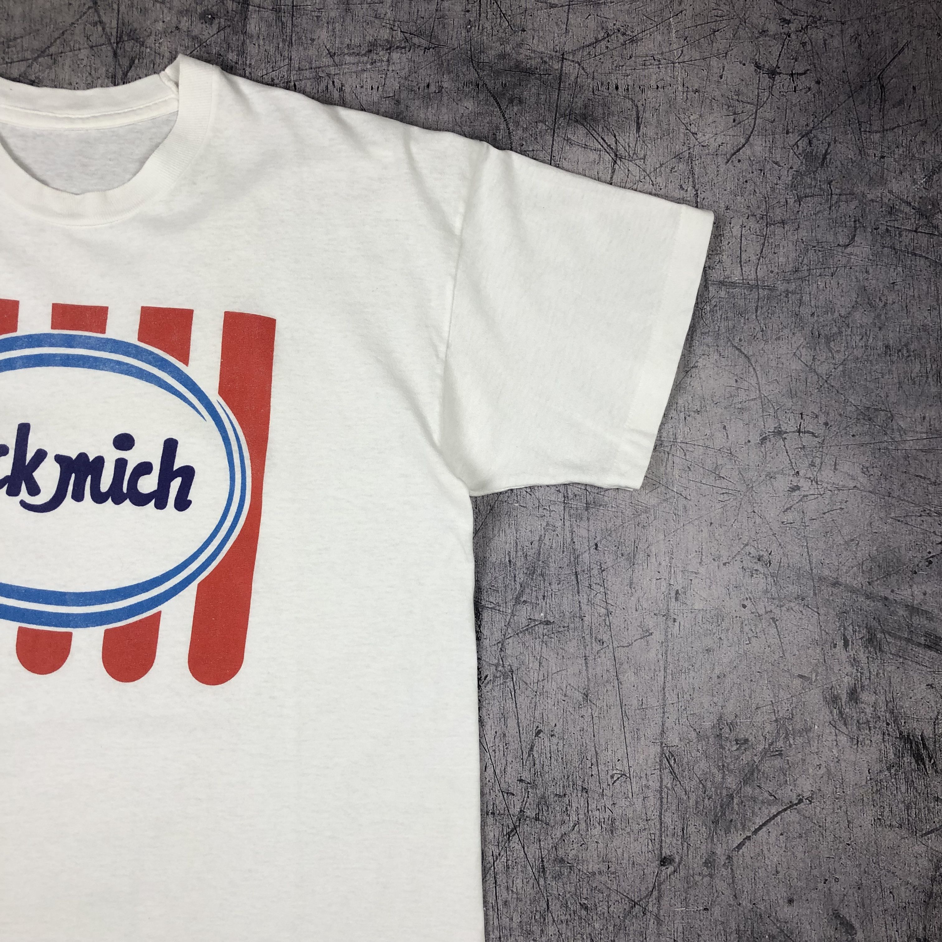 Vintage 90s Ad Lick Me Single Stitch Ice Cream Tee Size US L / EU 52-54 / 3 - 6 Thumbnail