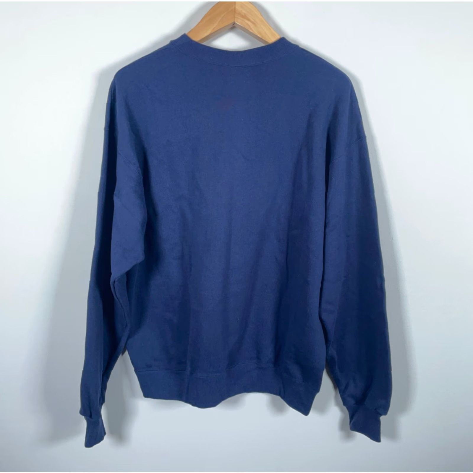 Hanes VINTAGE Hanes Sweatshirt Adult XL Dark Blue 90s Sunflower Teacher Graphic Print Crew Neck Pullover Regular Women’s Size XL / US 12-14 / IT 48-50 - 2 Thumbnail